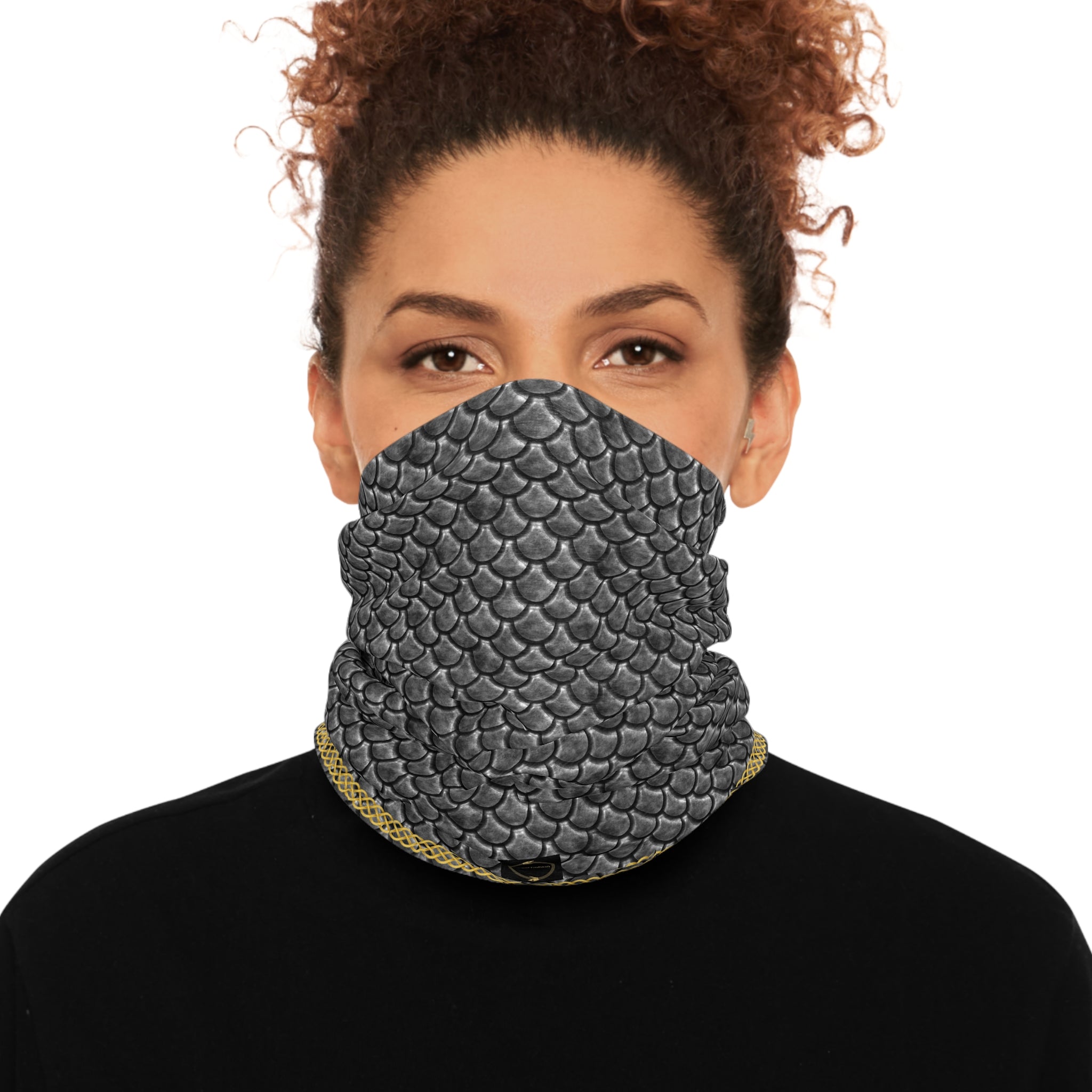 Fabled Fashion Scaled armour printed Tube Scarf