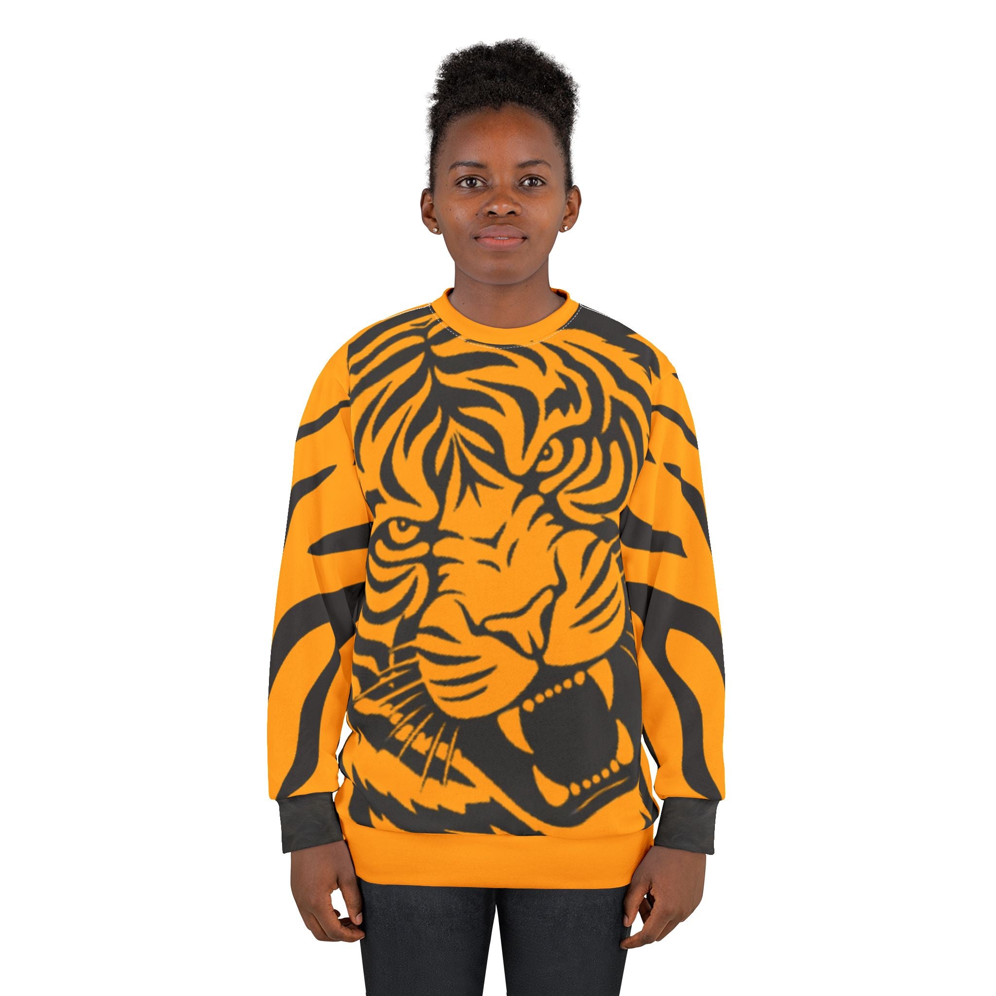 Tiger Print Unisex Sweatshirt (AOP)