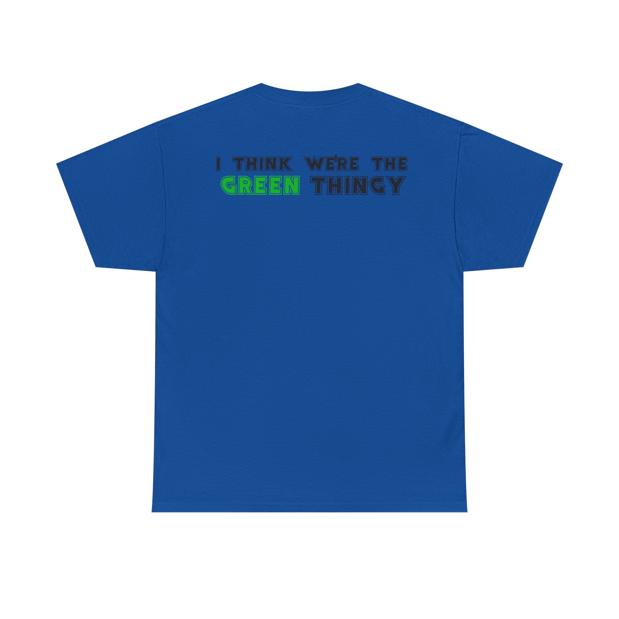 Red Thingy moving towards the Green thingy Funny Unisex Heavy Cotton Tee