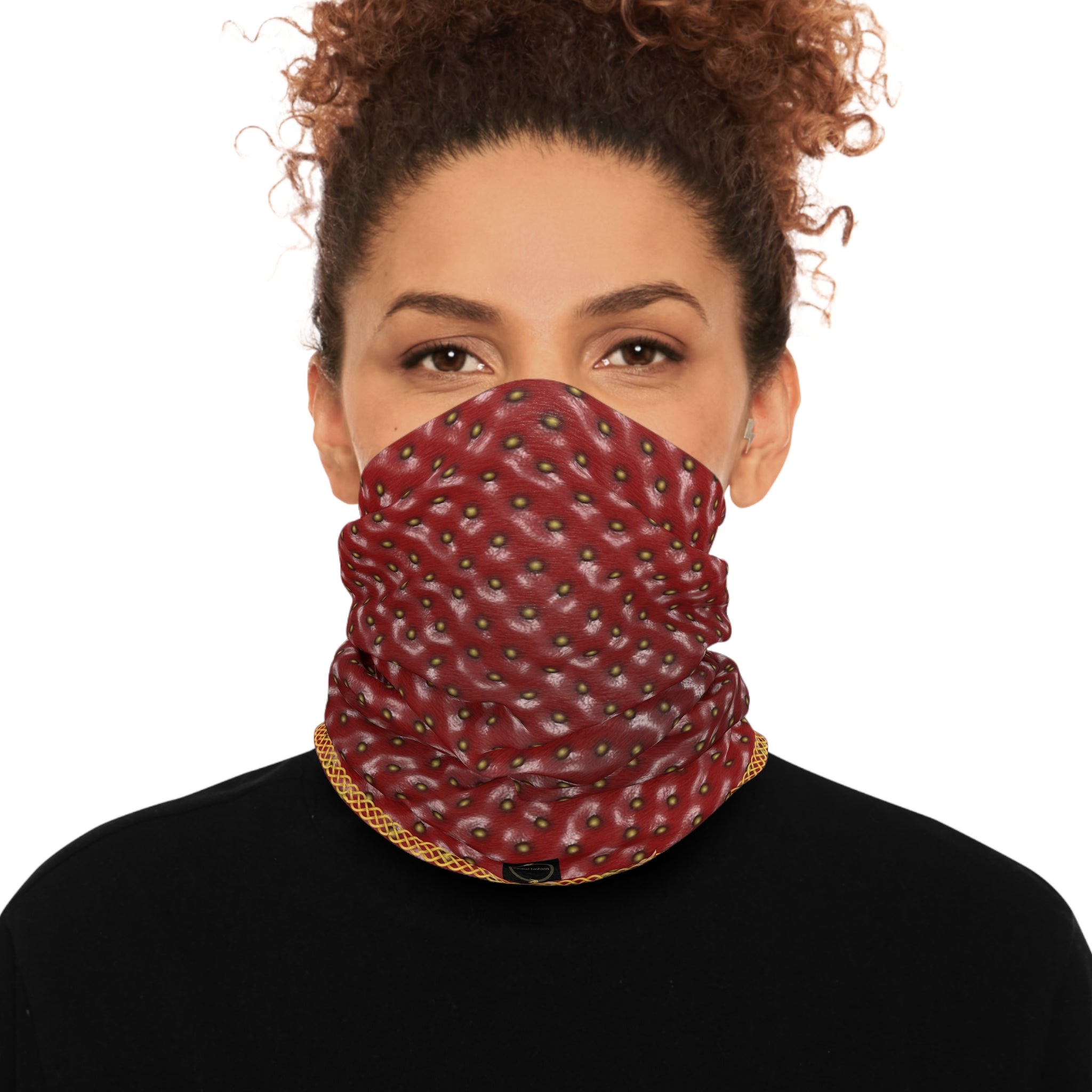 Fabled Fashion Strawberry Skin printed Tube Scarf
