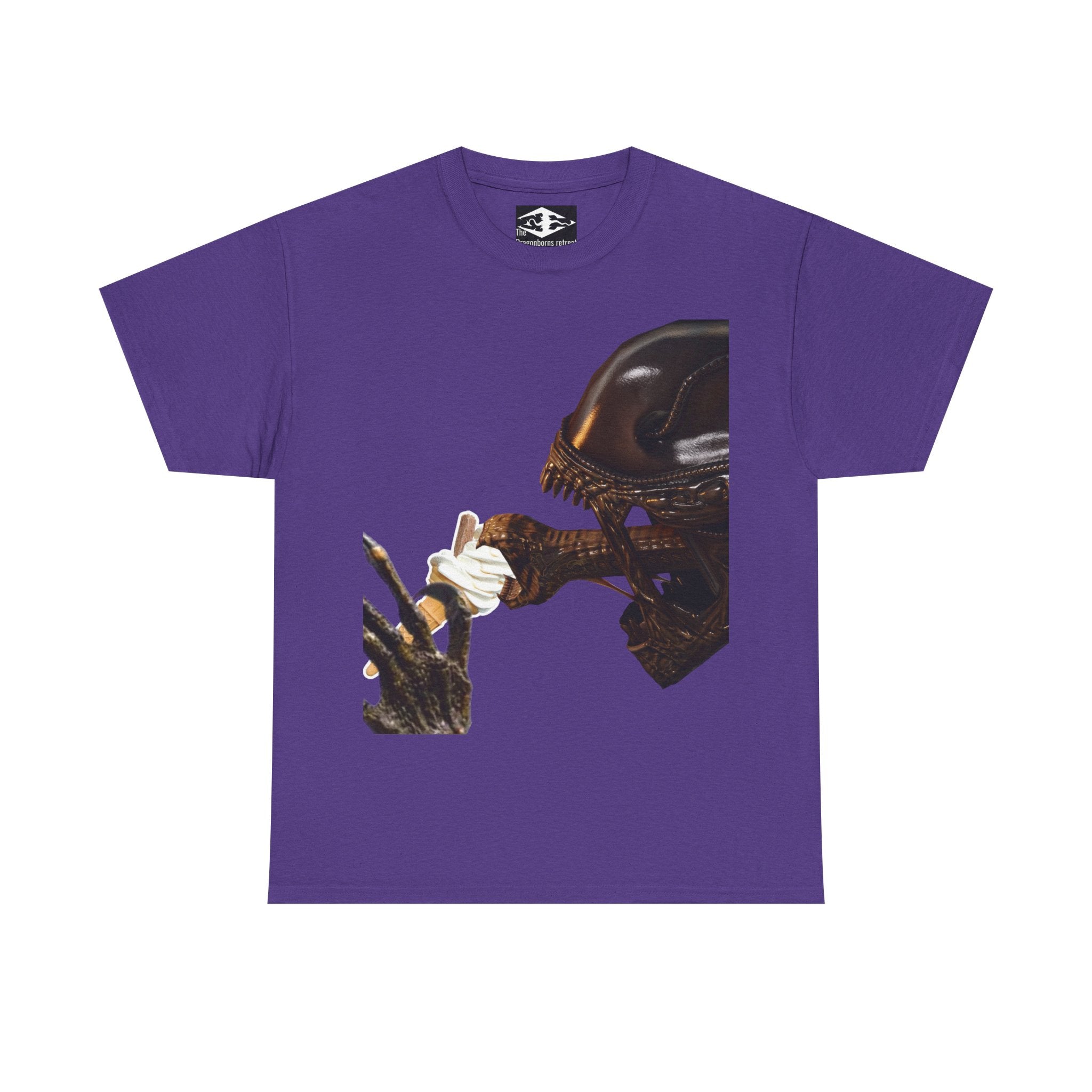 Alien ice cream Unisex Funny Heavy Cotton Tee