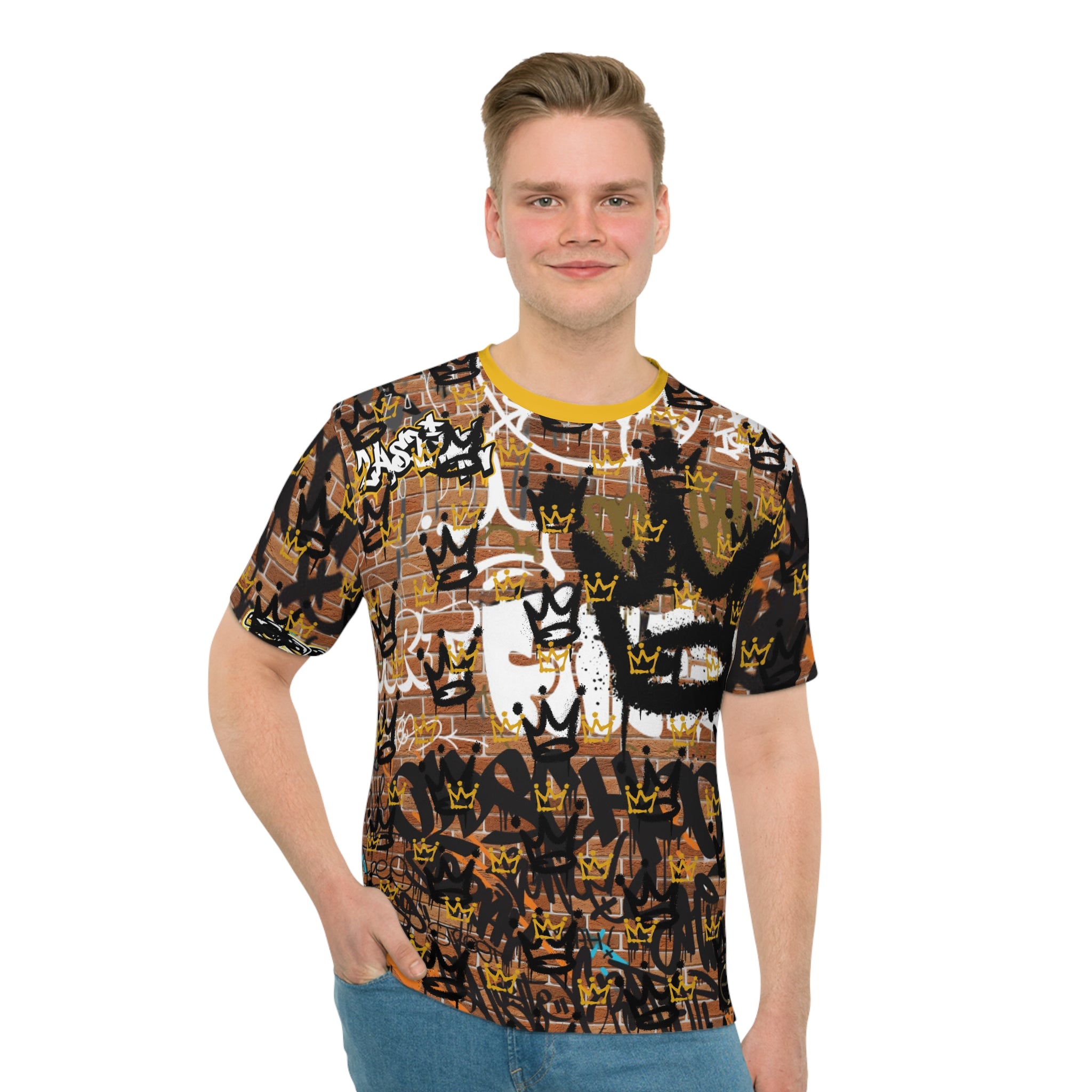 Fabled Fashion Graffiti pattern Loose T-shirt (AOP)
