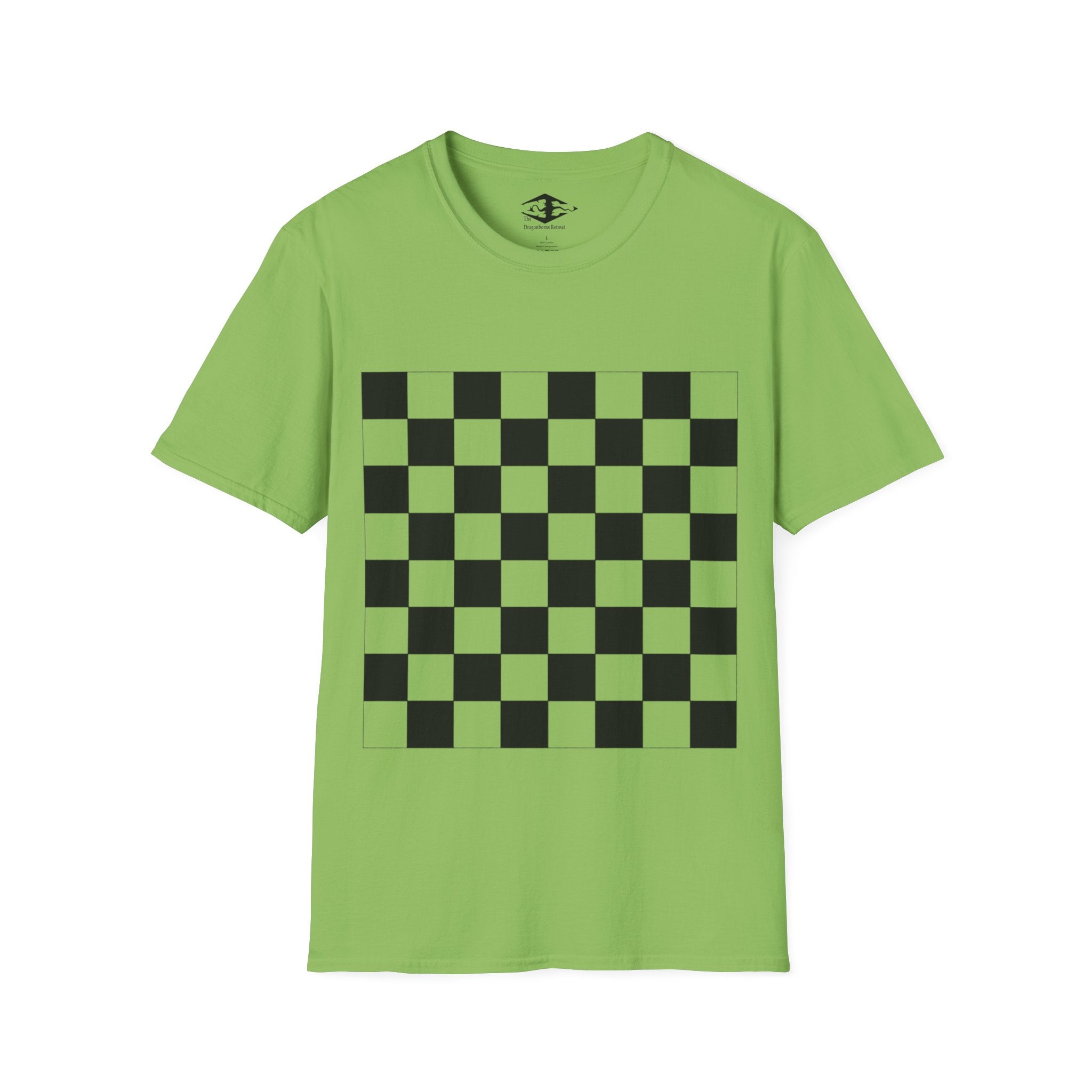 Travel Chess Board Unisex Softstyle T-Shirt (pieces not included)