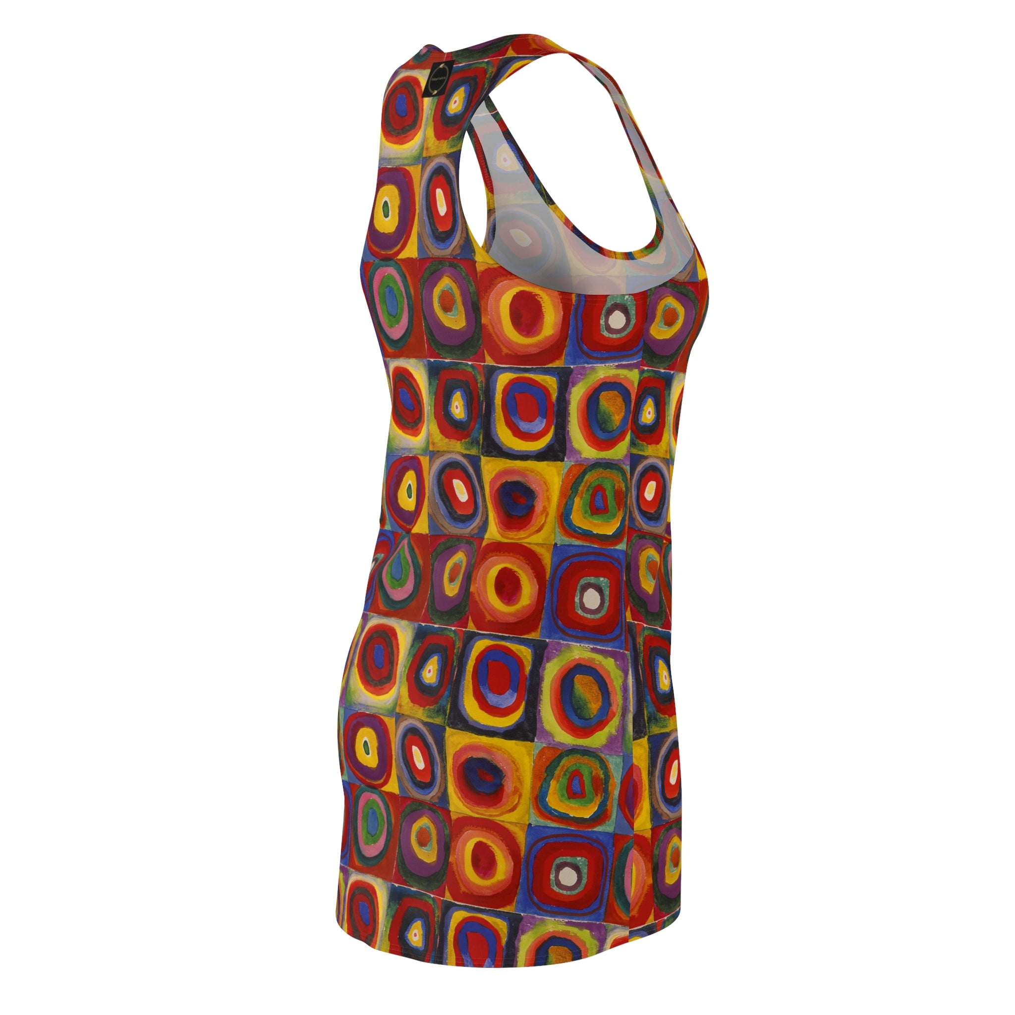Fabled Fashion colour study by Wassily Kandinsky inspired  Women's Cut & Sew Racerback Dress (AOP)
