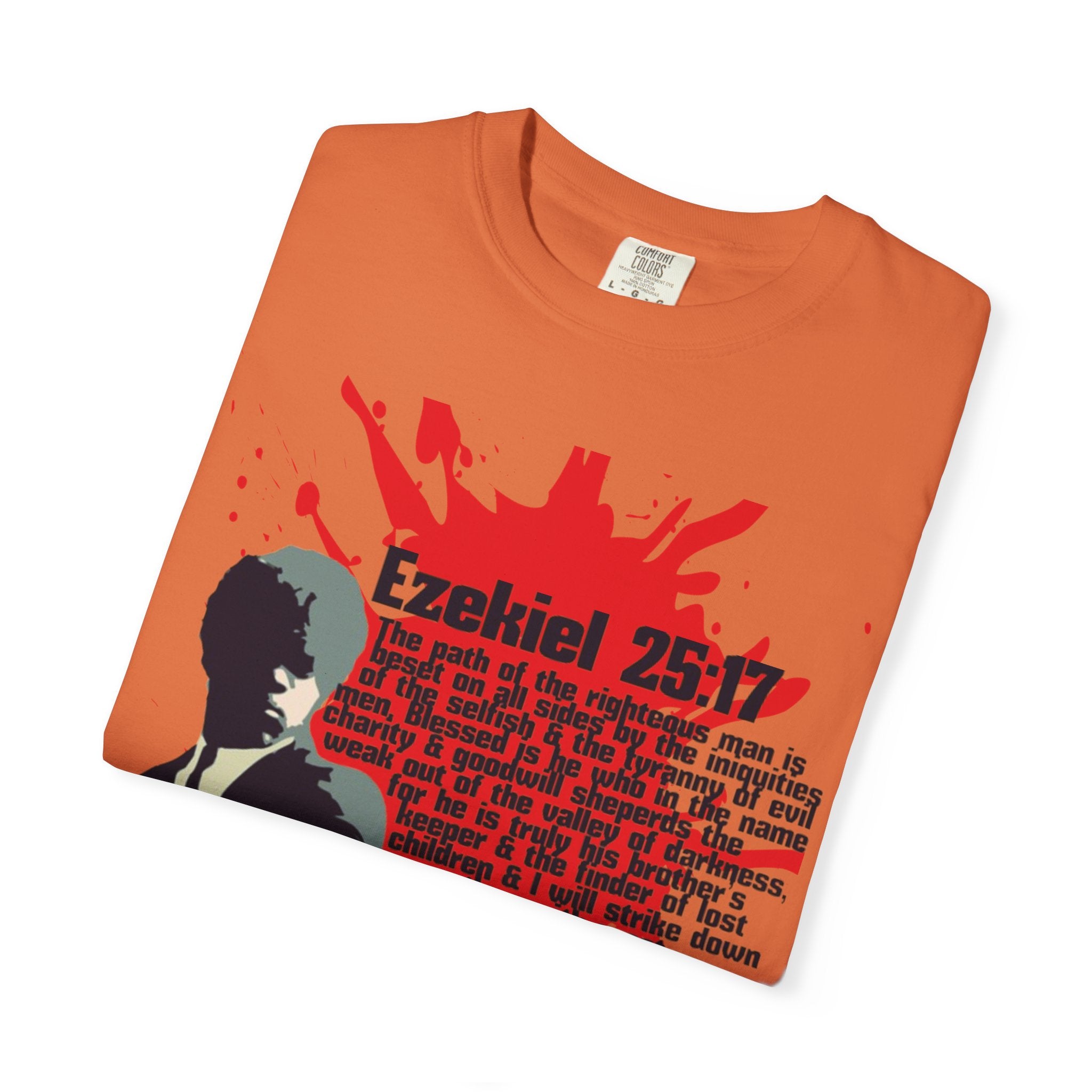 Pulp Fiction inspired Ezekiel 25:17 Unisex Garment-Dyed T-shirt