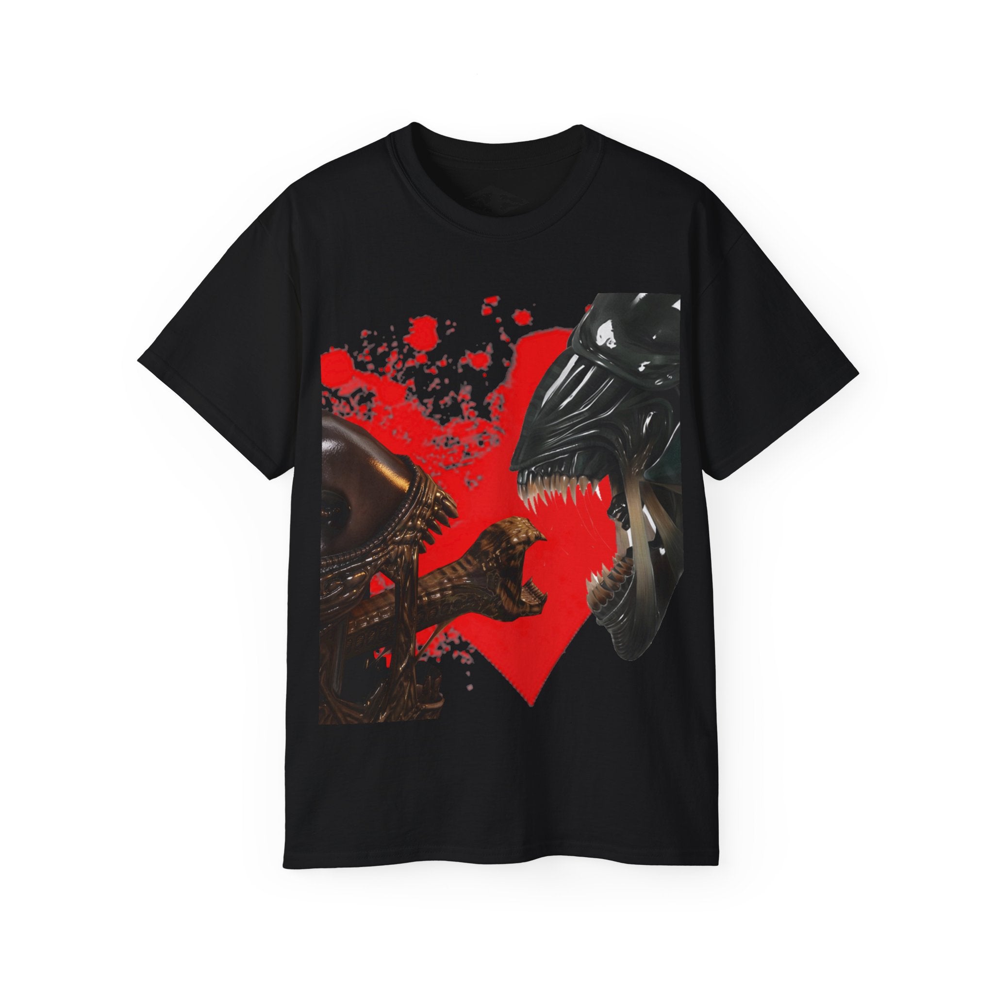 Aliens 'Love at first bite' Funny Unisex Ultra Cotton Tee