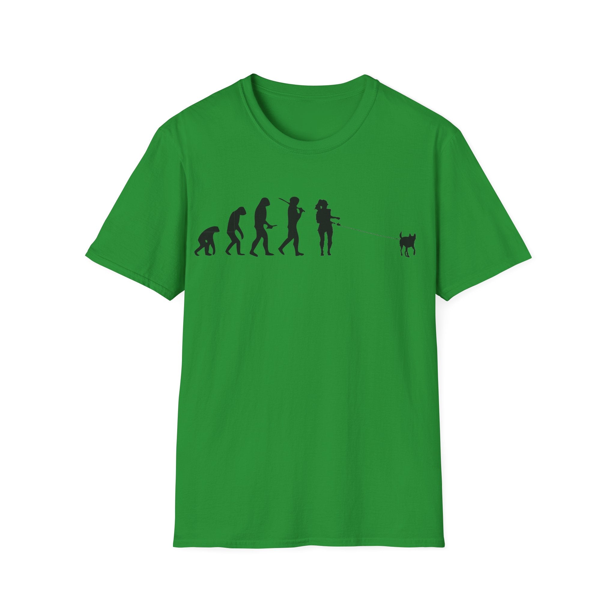 Dog walker evolution Unisex Softstyle T-Shirt