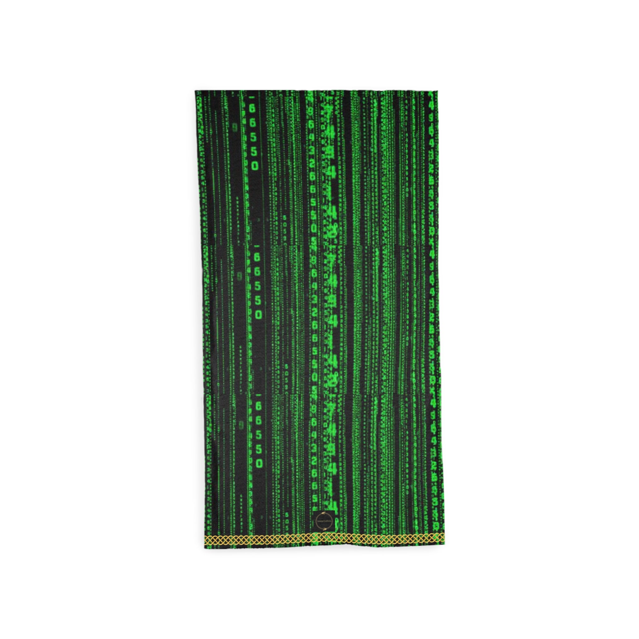 Fabled Fashion Matrix code Print Tube Scarf