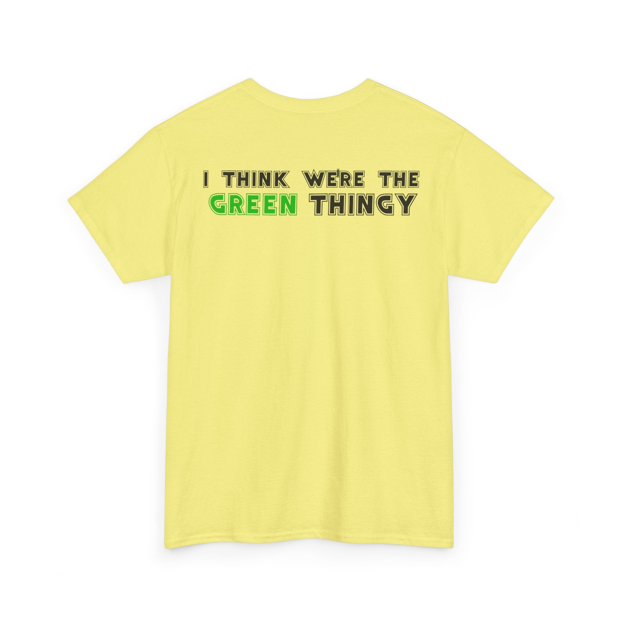 Red Thingy moving towards the Green thingy Funny Unisex Heavy Cotton Tee