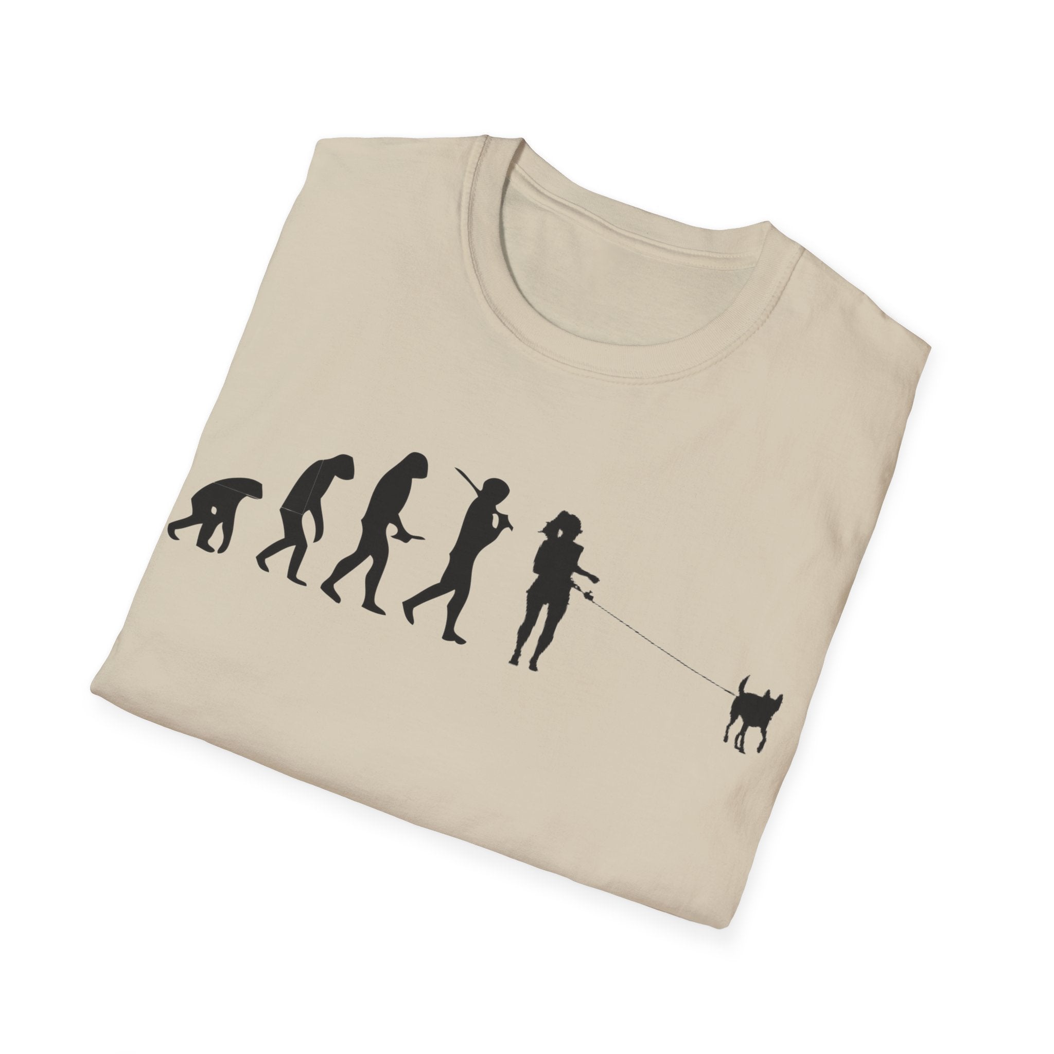 Dog walker evolution Unisex Softstyle T-Shirt