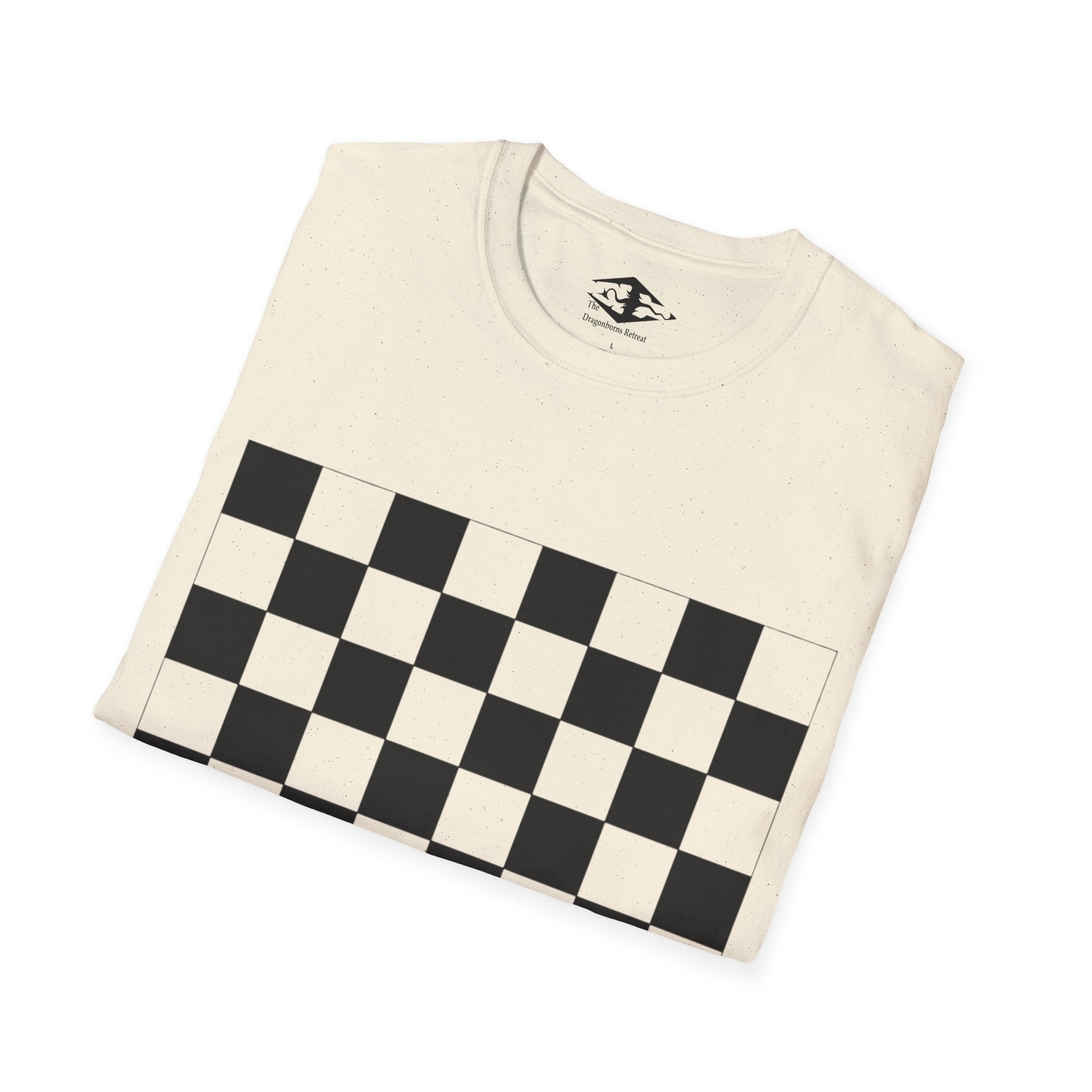 Travel Chess Board Unisex Softstyle T-Shirt (pieces not included)