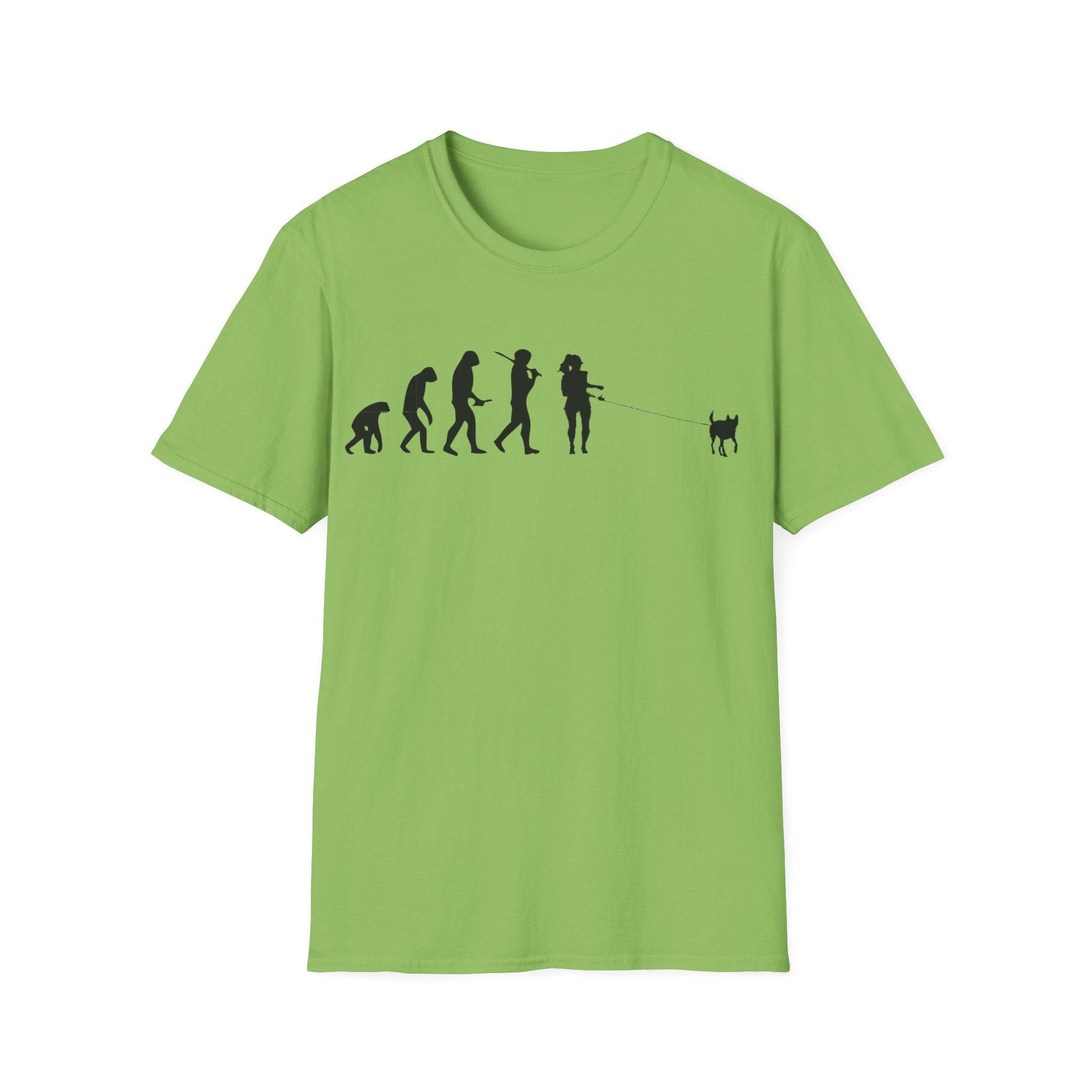 Dog walker evolution Unisex Softstyle T-Shirt