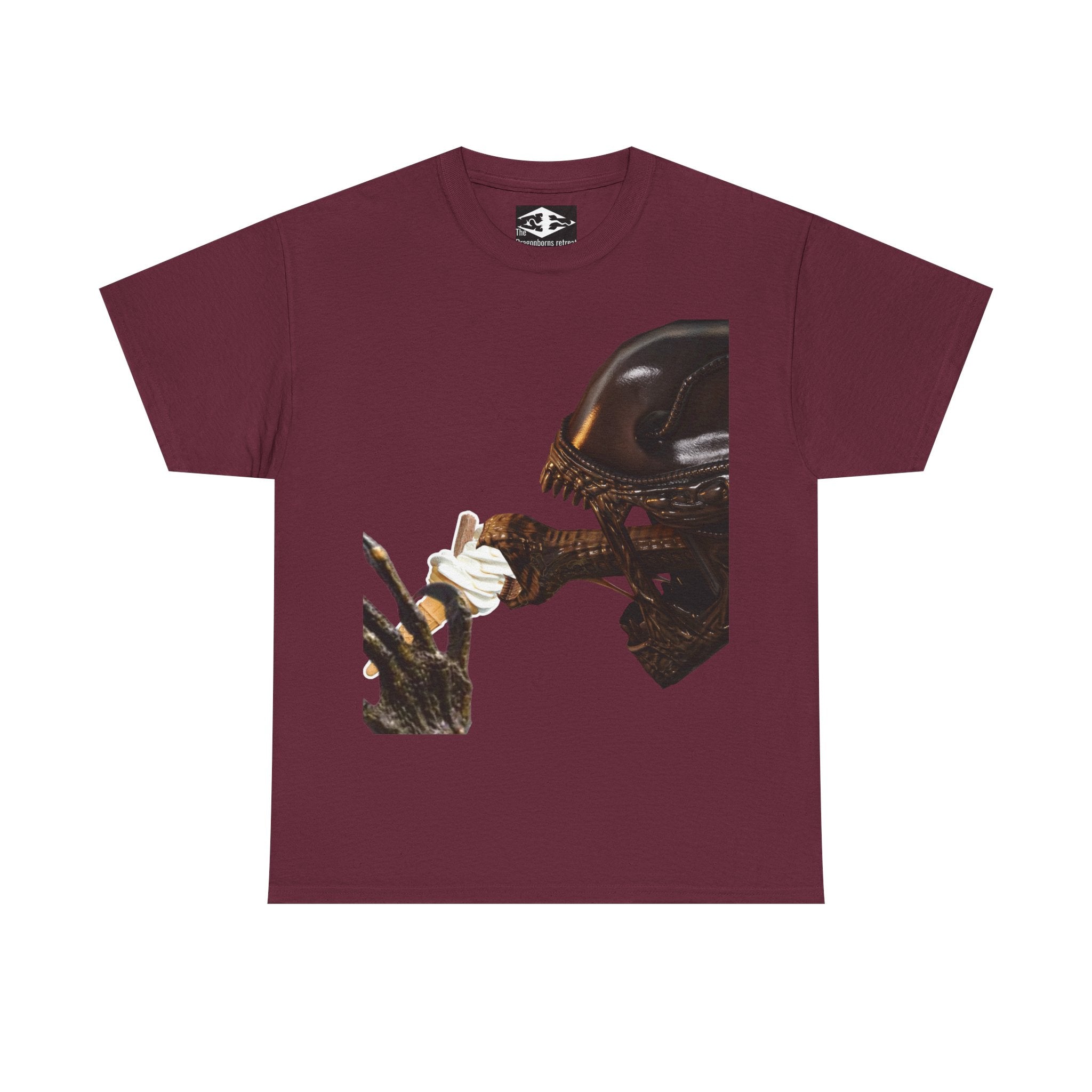 Alien ice cream Unisex Funny Heavy Cotton Tee
