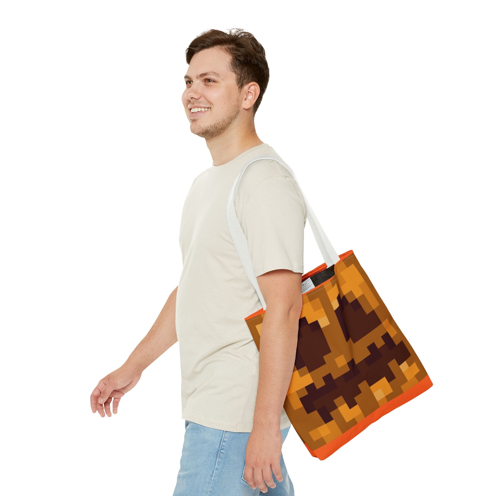 Minecraft Jack O Lantern inspired pumpkin Tote Bag (AOP) Perfect for  Halloween