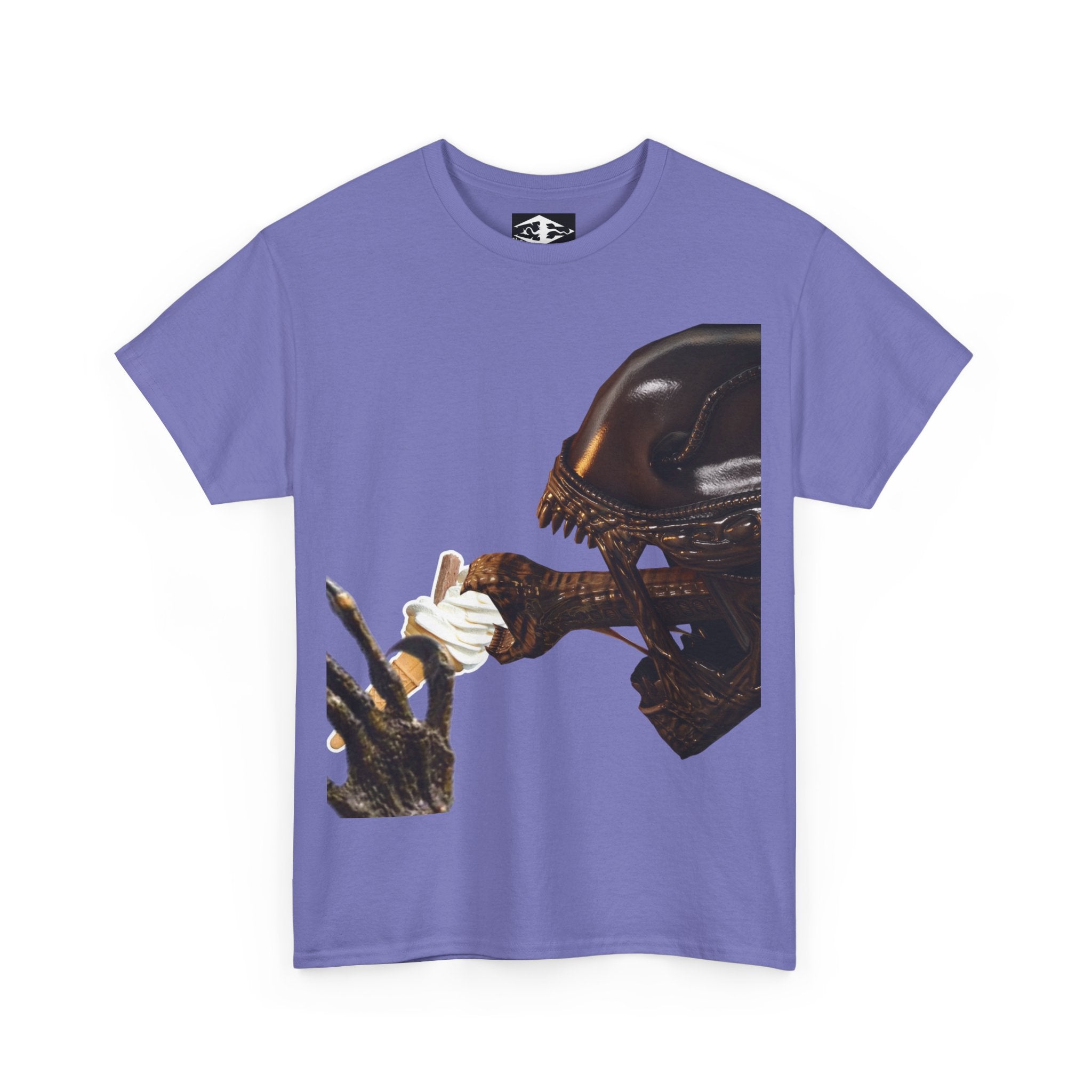 Alien ice cream Unisex Funny Heavy Cotton Tee