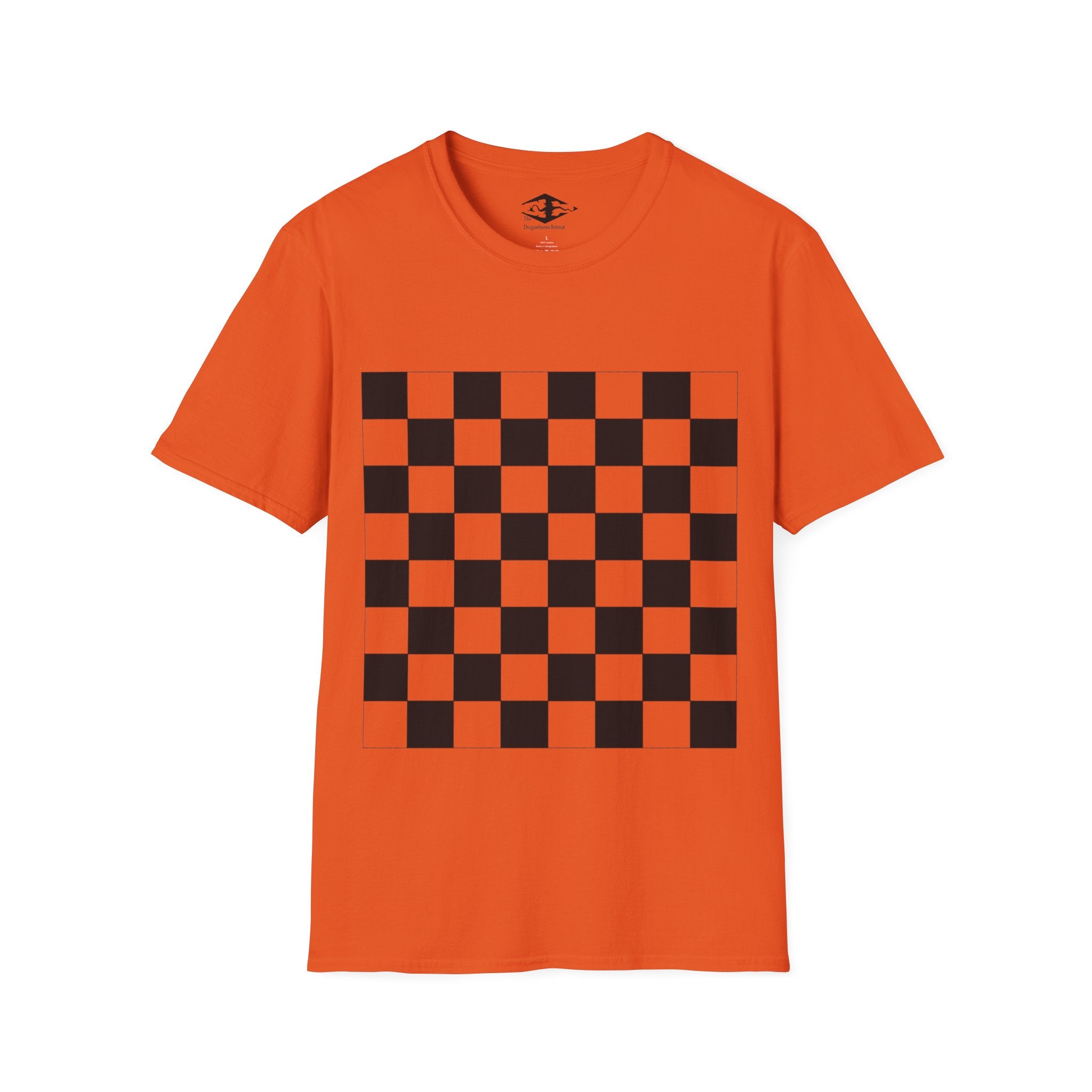 Travel Chess Board Unisex Softstyle T-Shirt (pieces not included)