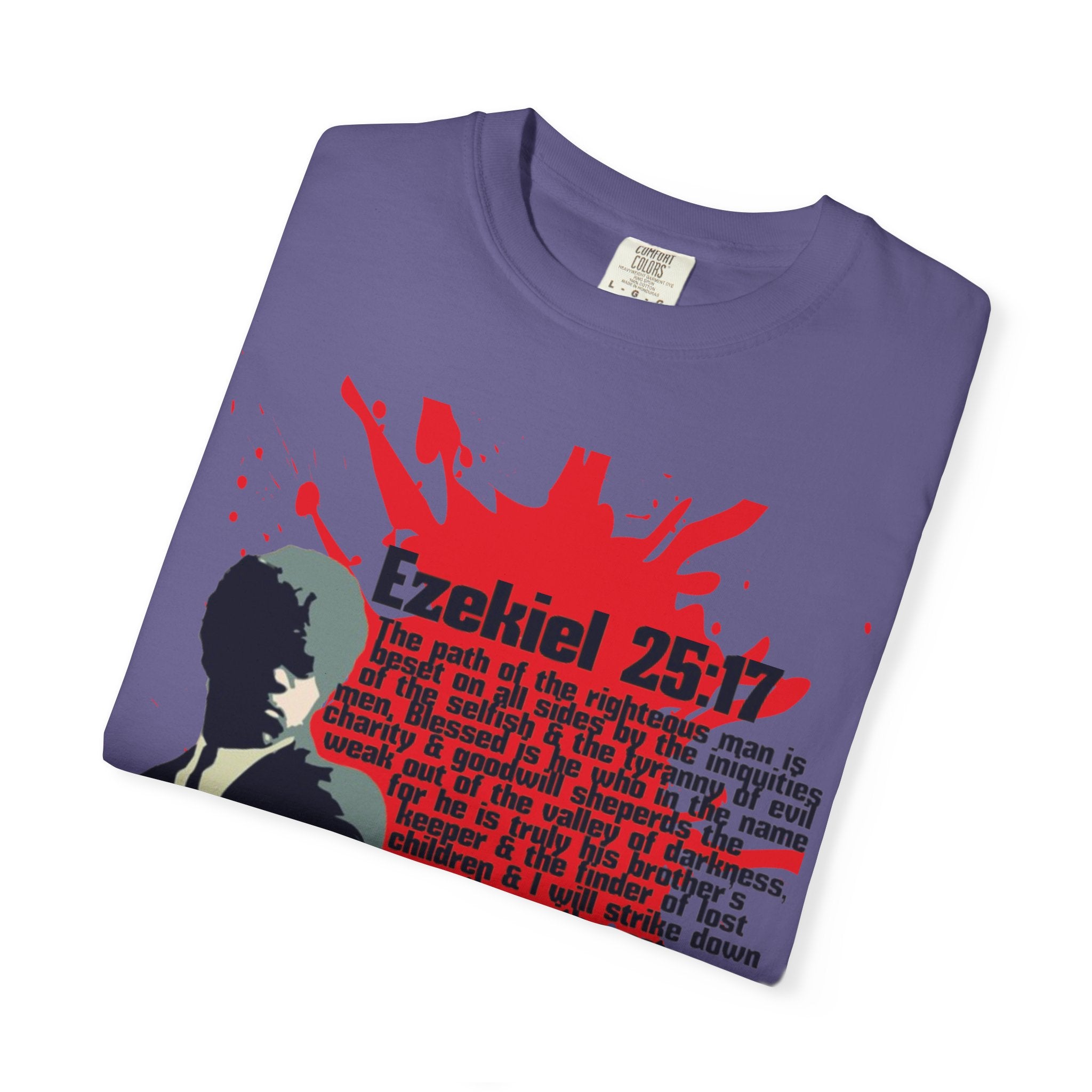 Pulp Fiction inspired Ezekiel 25:17 Unisex Garment-Dyed T-shirt