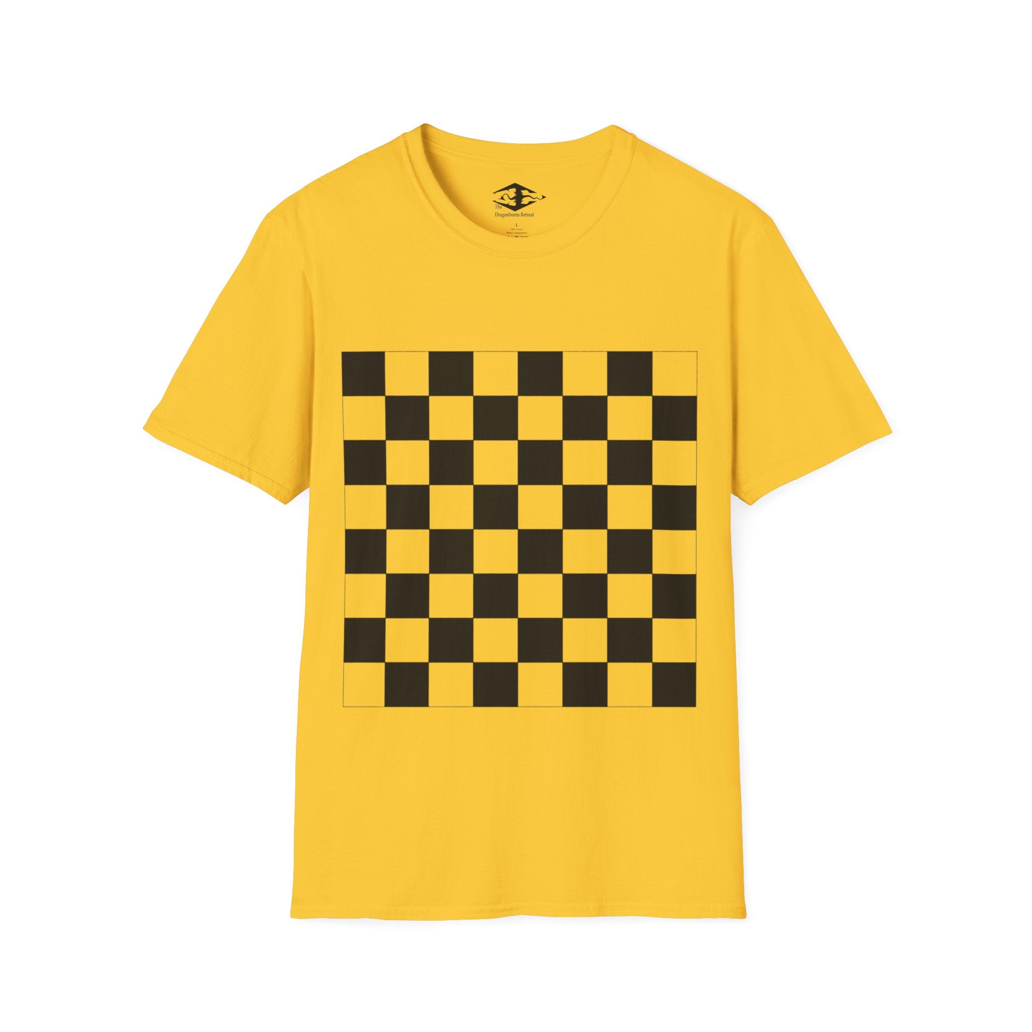 Travel Chess Board Unisex Softstyle T-Shirt (pieces not included)