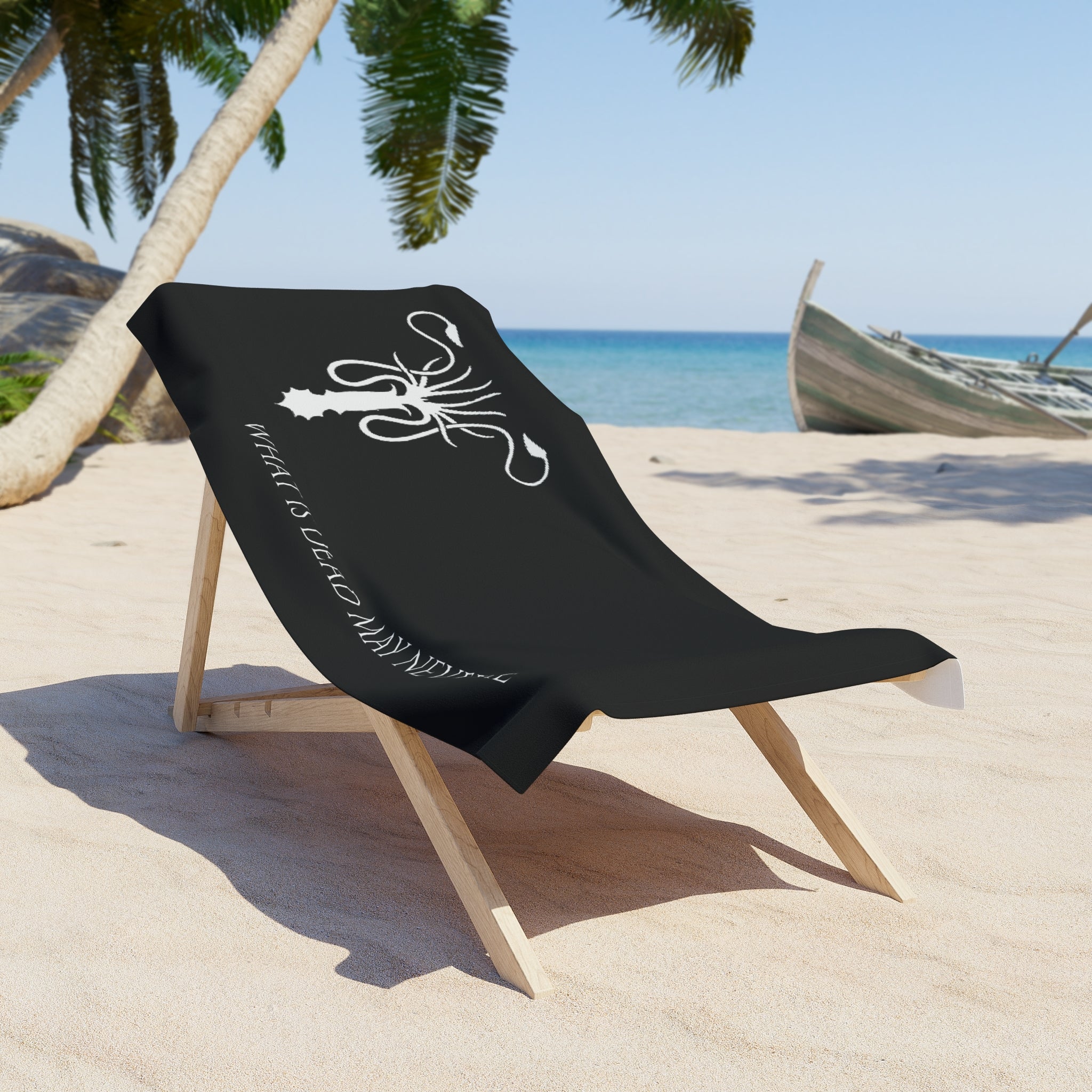 Game of Thrones inspired House Greyjoy 'What is dead may never die' Ironborn Beach Towel