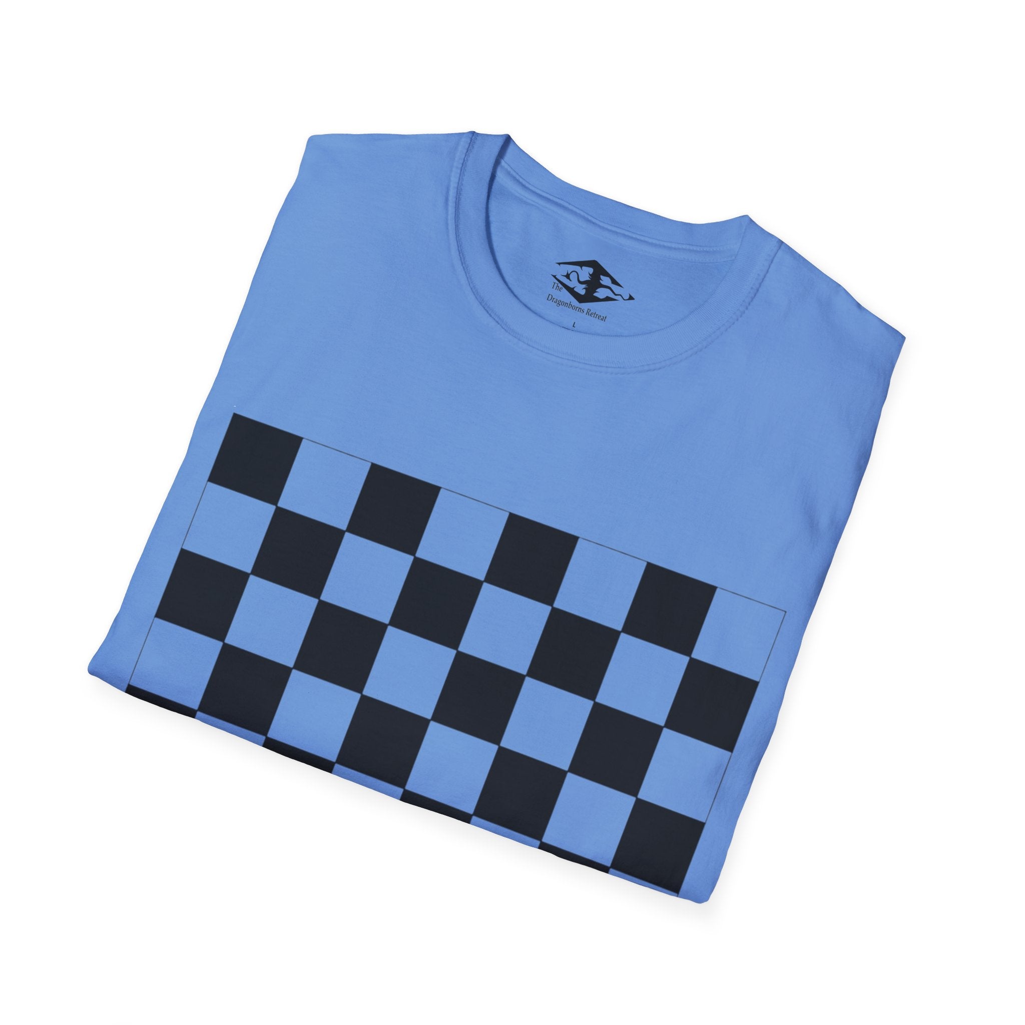 Travel Chess Board Unisex Softstyle T-Shirt (pieces not included)