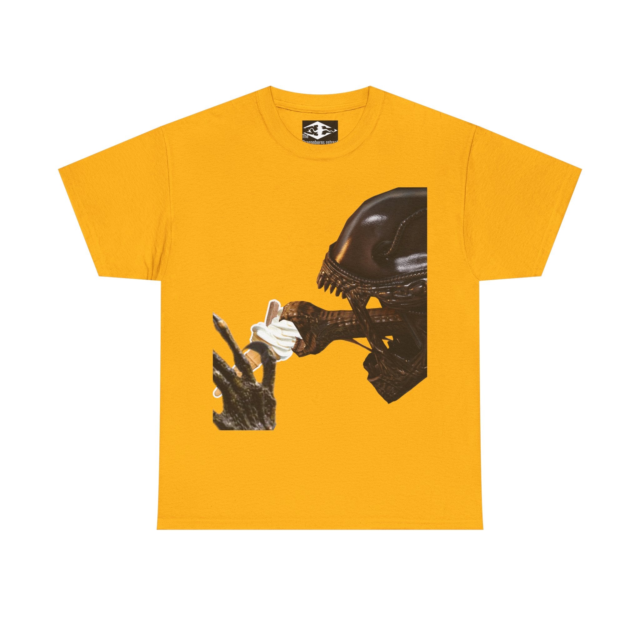 Alien ice cream Unisex Funny Heavy Cotton Tee