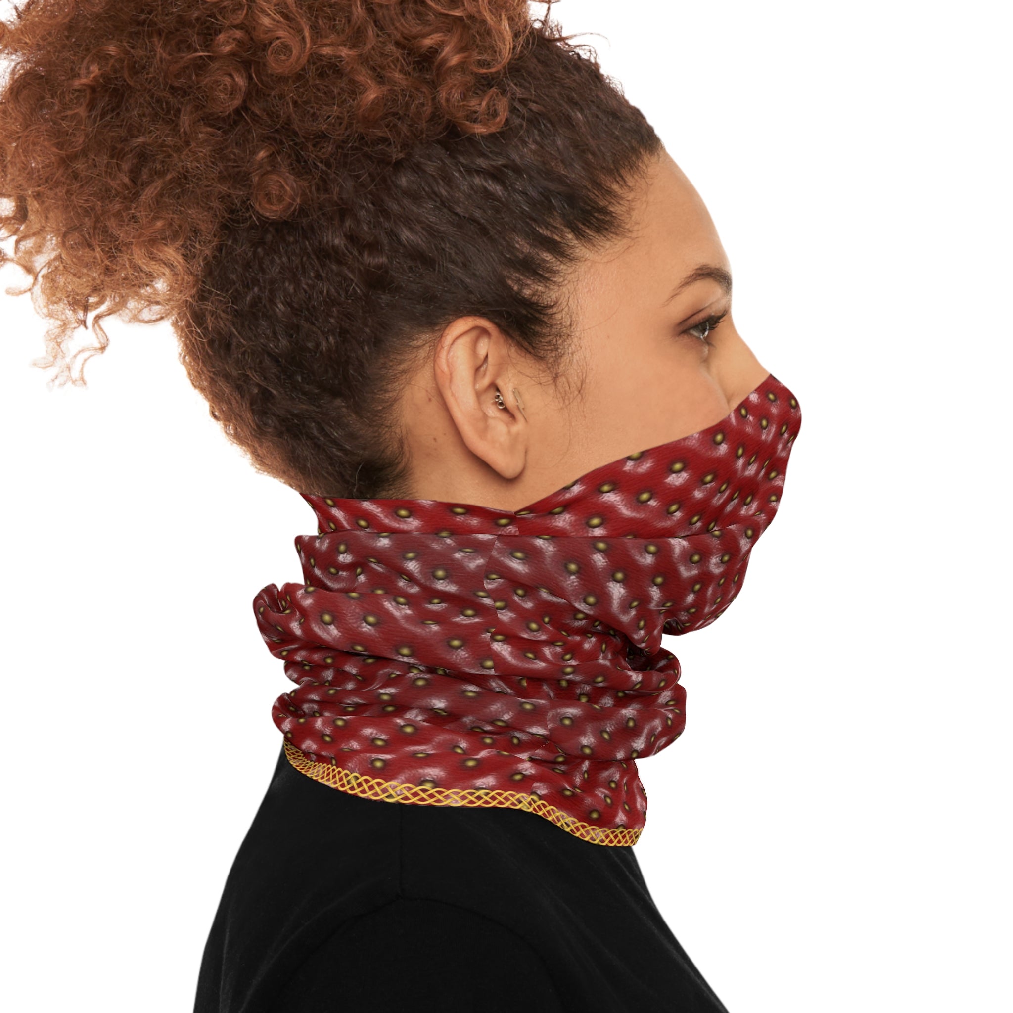 Fabled Fashion Strawberry Skin printed Tube Scarf