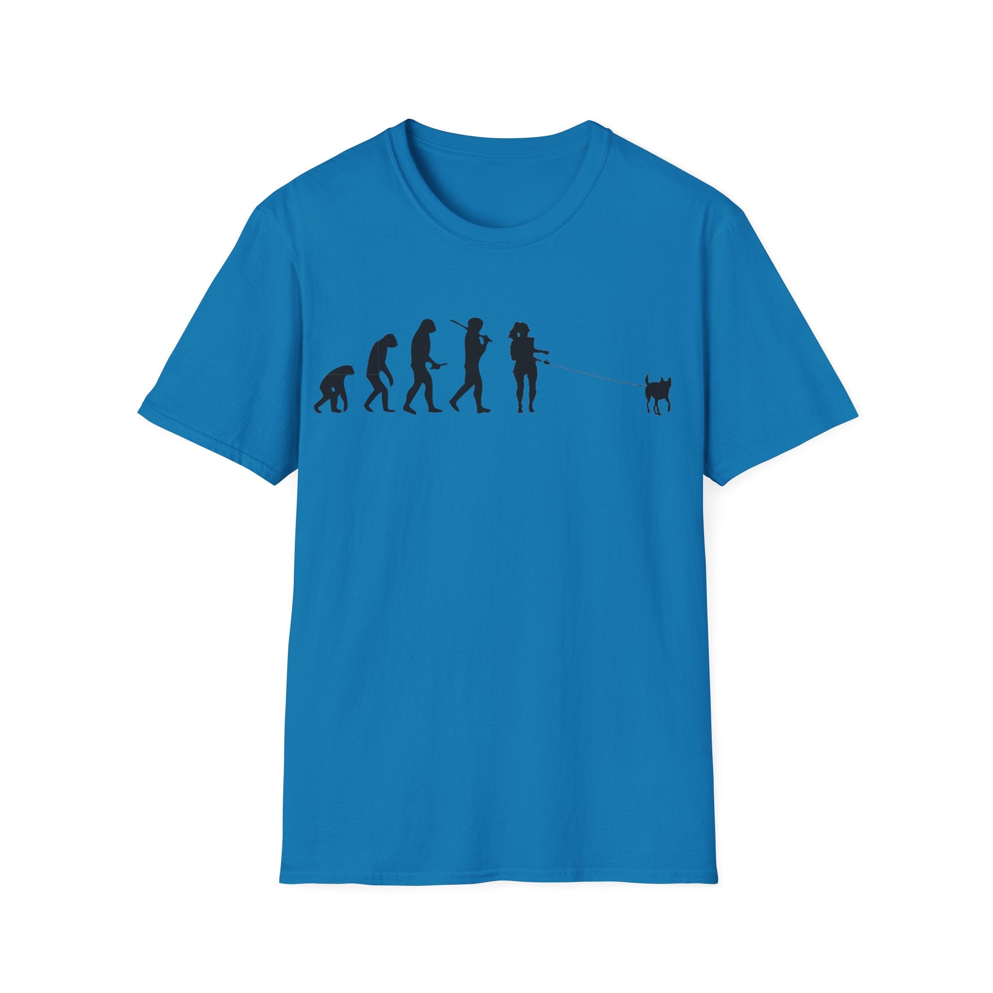 Dog walker evolution Unisex Softstyle T-Shirt