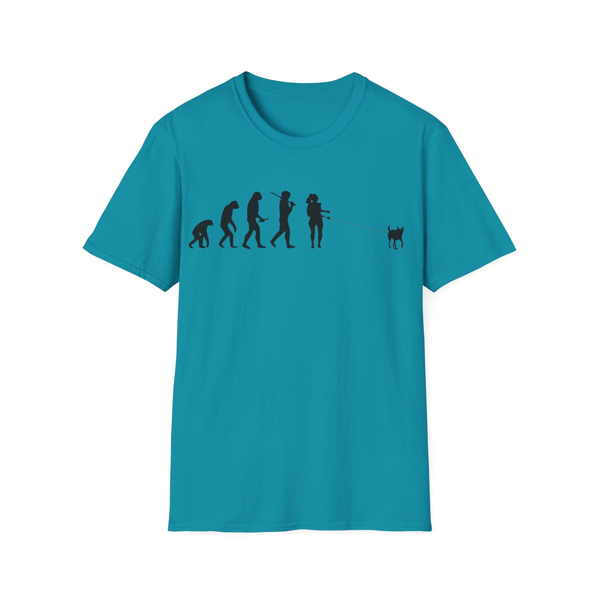 Dog walker evolution Unisex Softstyle T-Shirt
