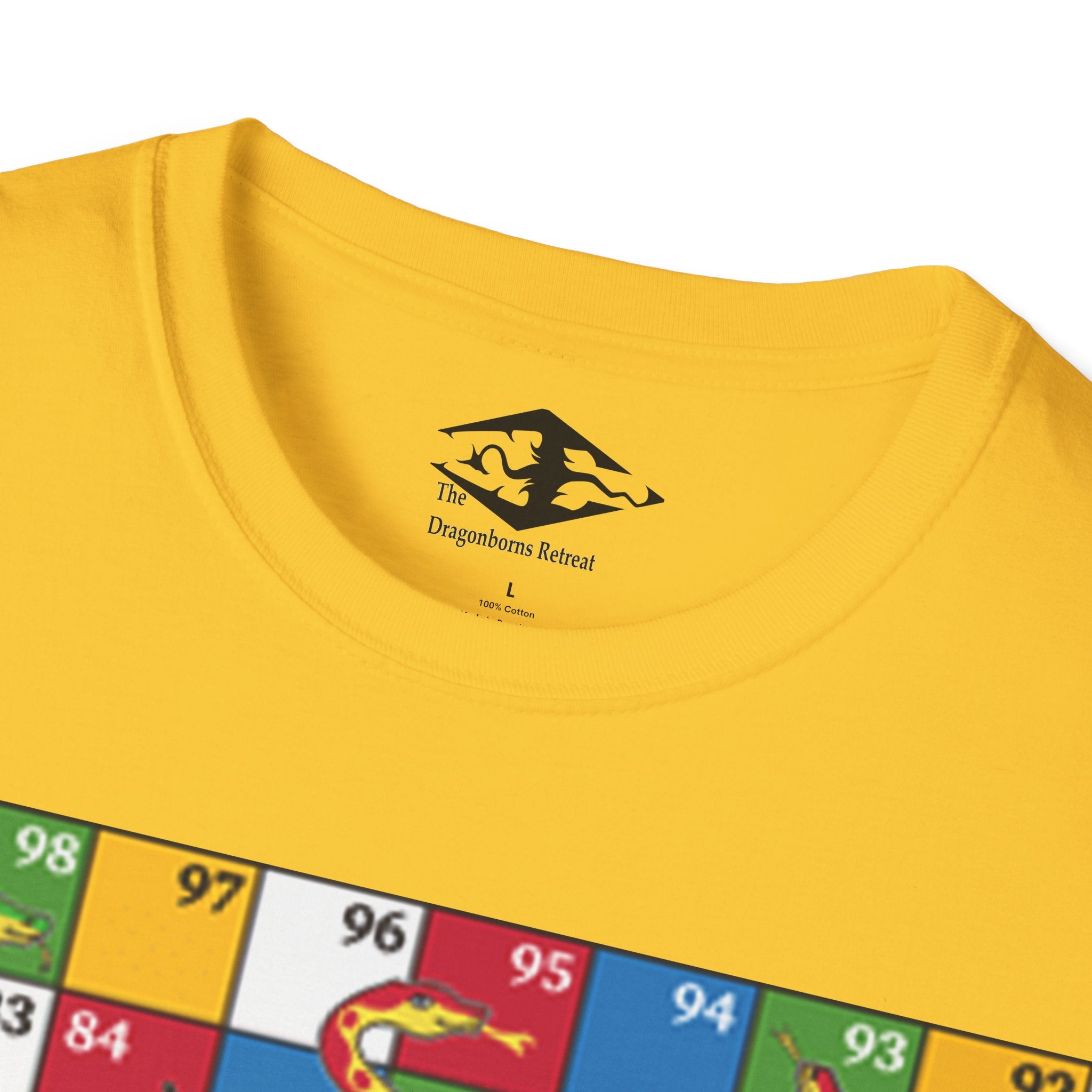 Travel Snakes and Ladders Board Unisex Softstyle T-Shirt (pieces not included)