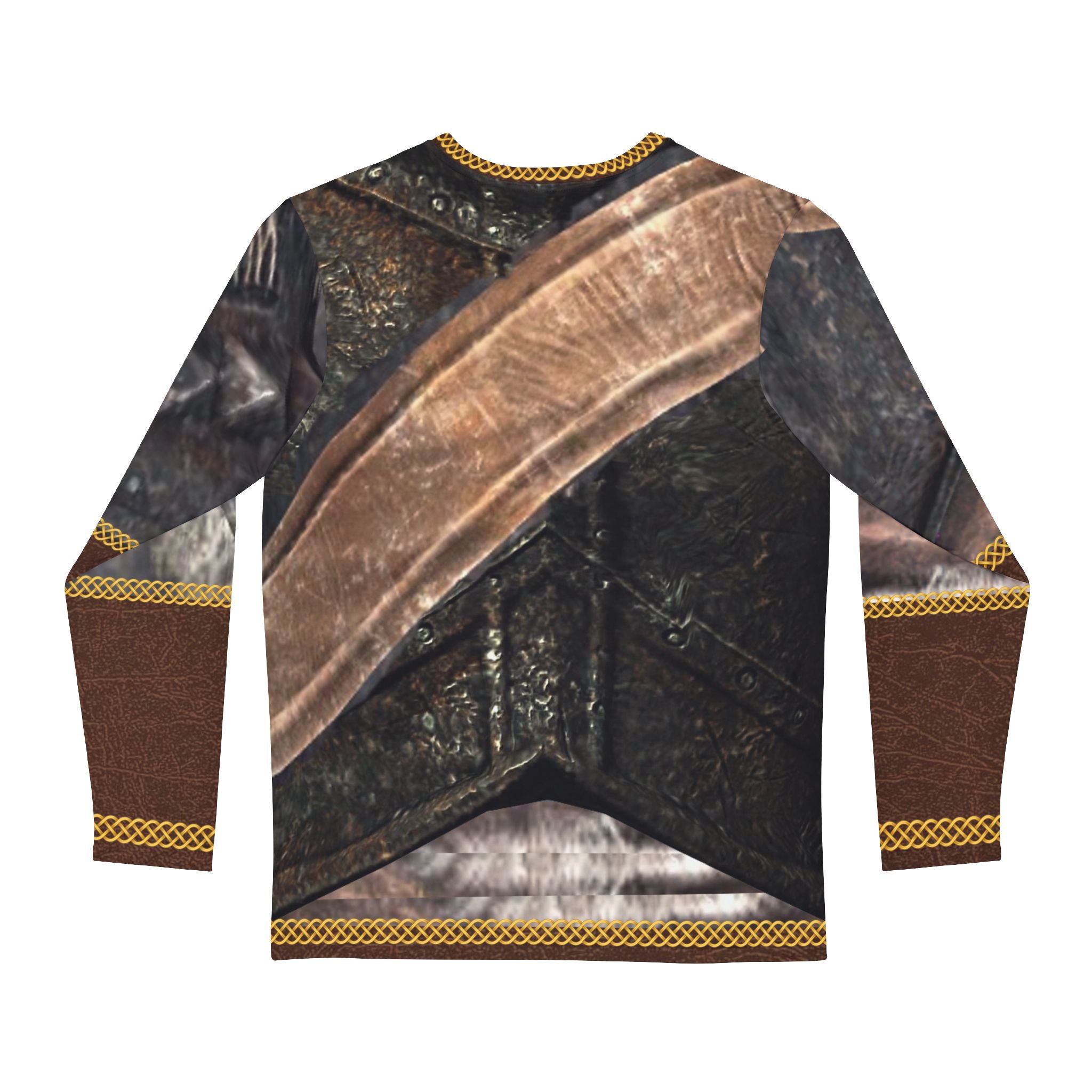 Fabled Fashion Men's Long Sleeve dragonborn Armour AOP Shirt Cosplay LARP attire