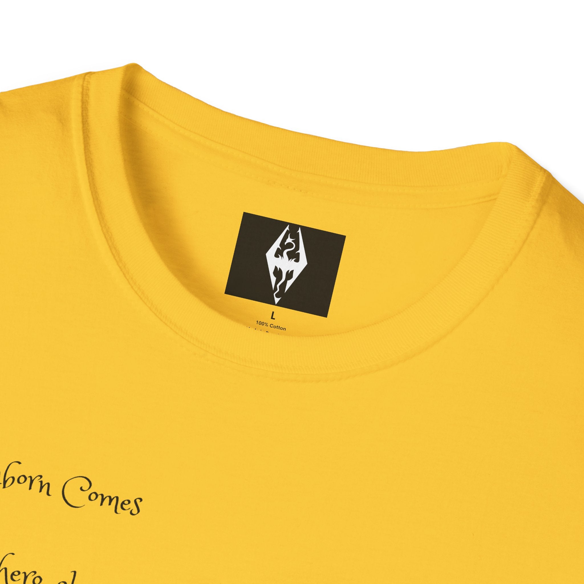 'The Dragonborn comes' Unisex Softstyle T-Shirt