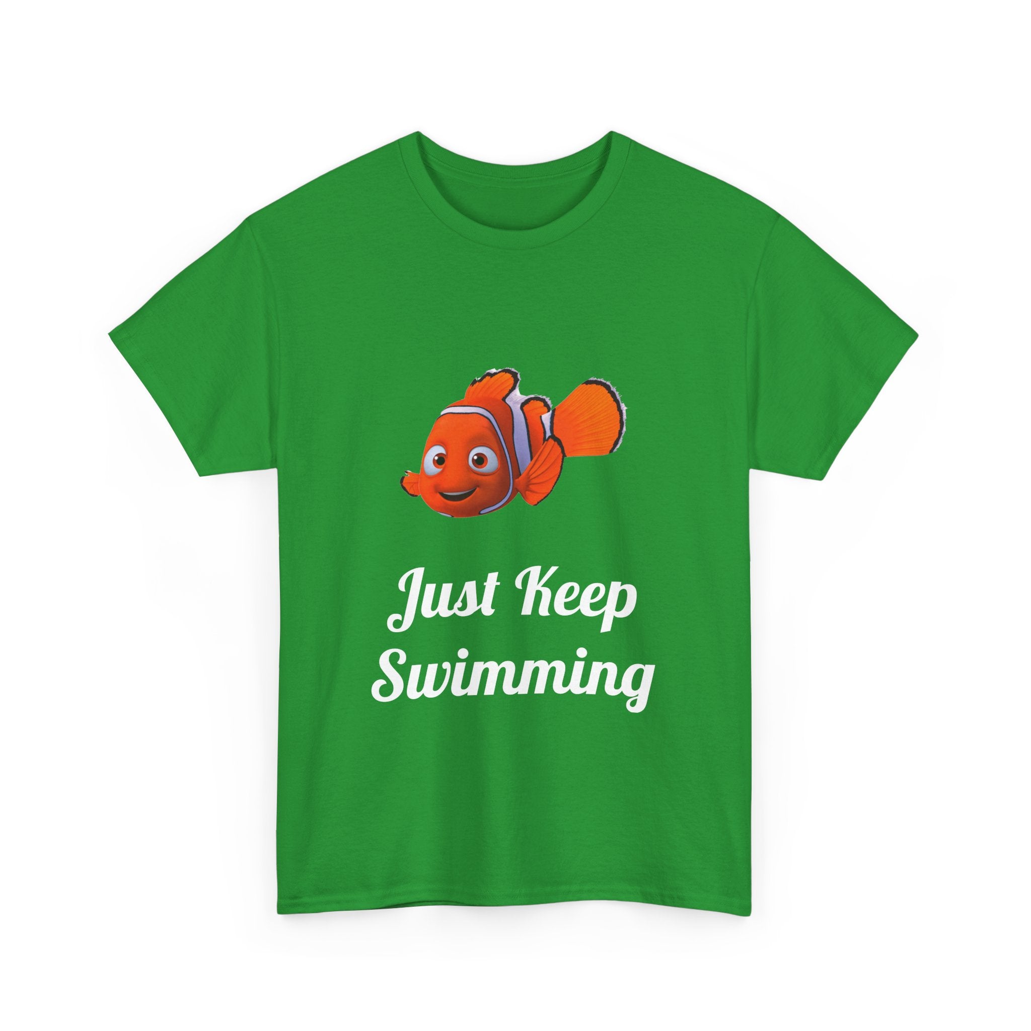Nemo 'Just Keep Swimming' Unisex Funny Motivational Heavy Cotton Tee