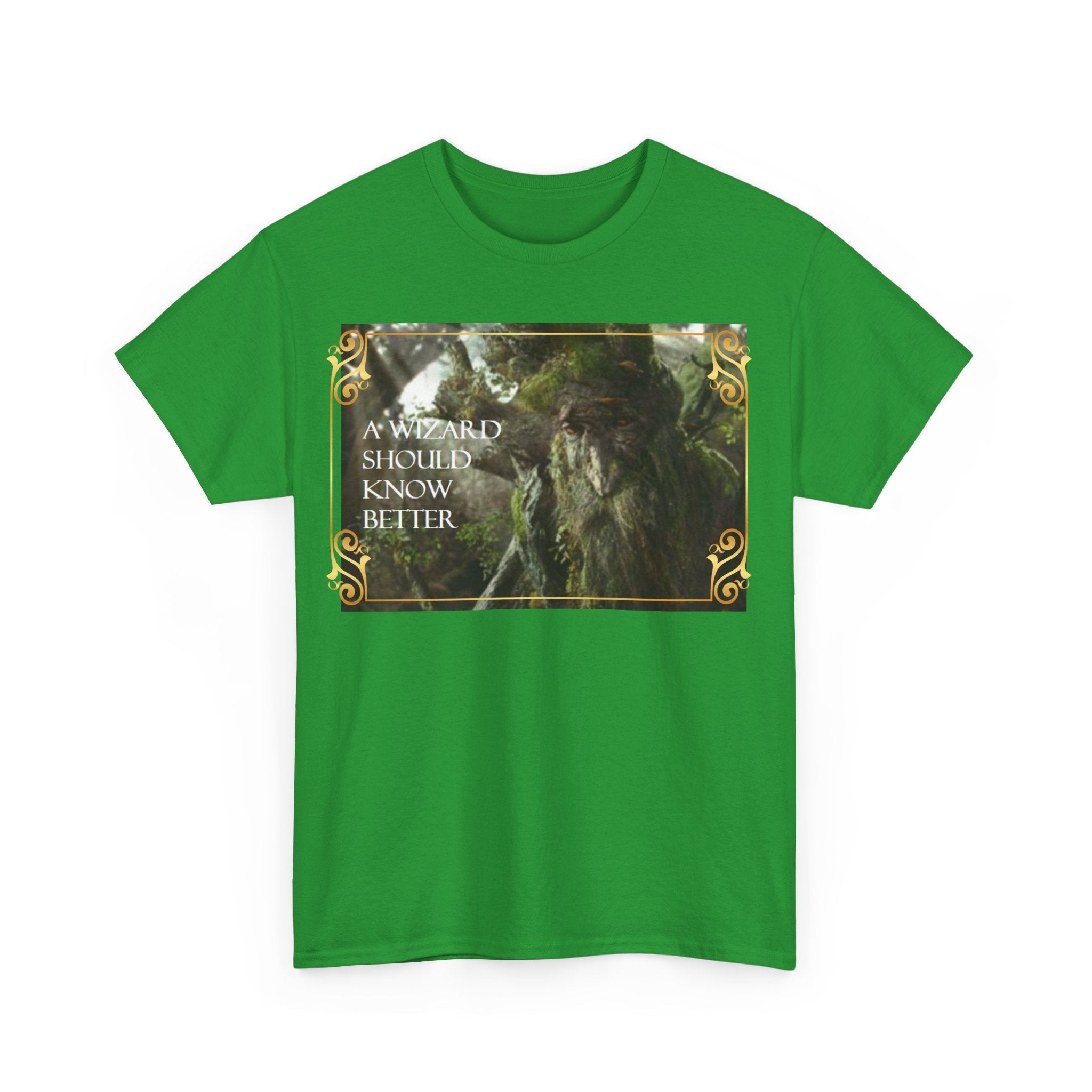 Lord of the rings Treebeard 'A wizard should know better' Funny Unisex Heavy Cotton Tee