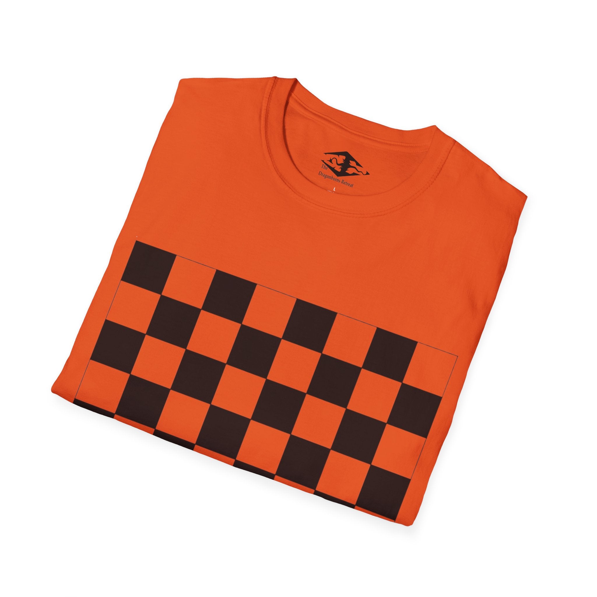 Travel Chess Board Unisex Softstyle T-Shirt (pieces not included)