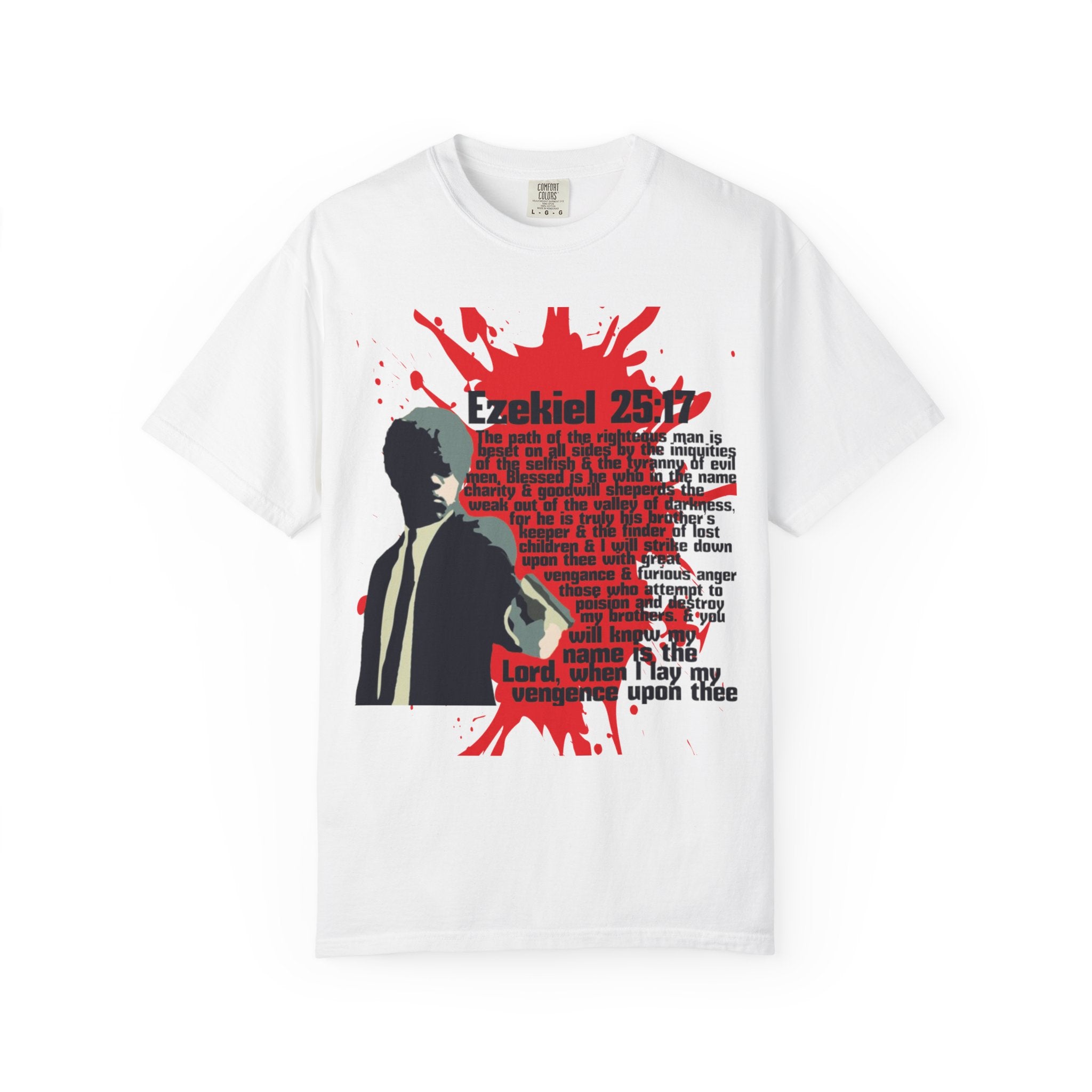 Pulp Fiction inspired Ezekiel 25:17 Unisex Garment-Dyed T-shirt