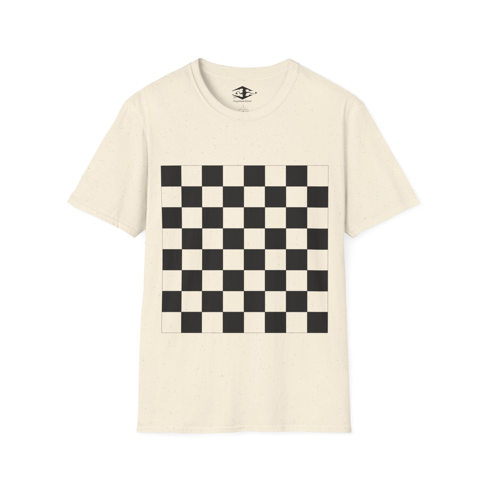 Travel Chess Board Unisex Softstyle T-Shirt (pieces not included)