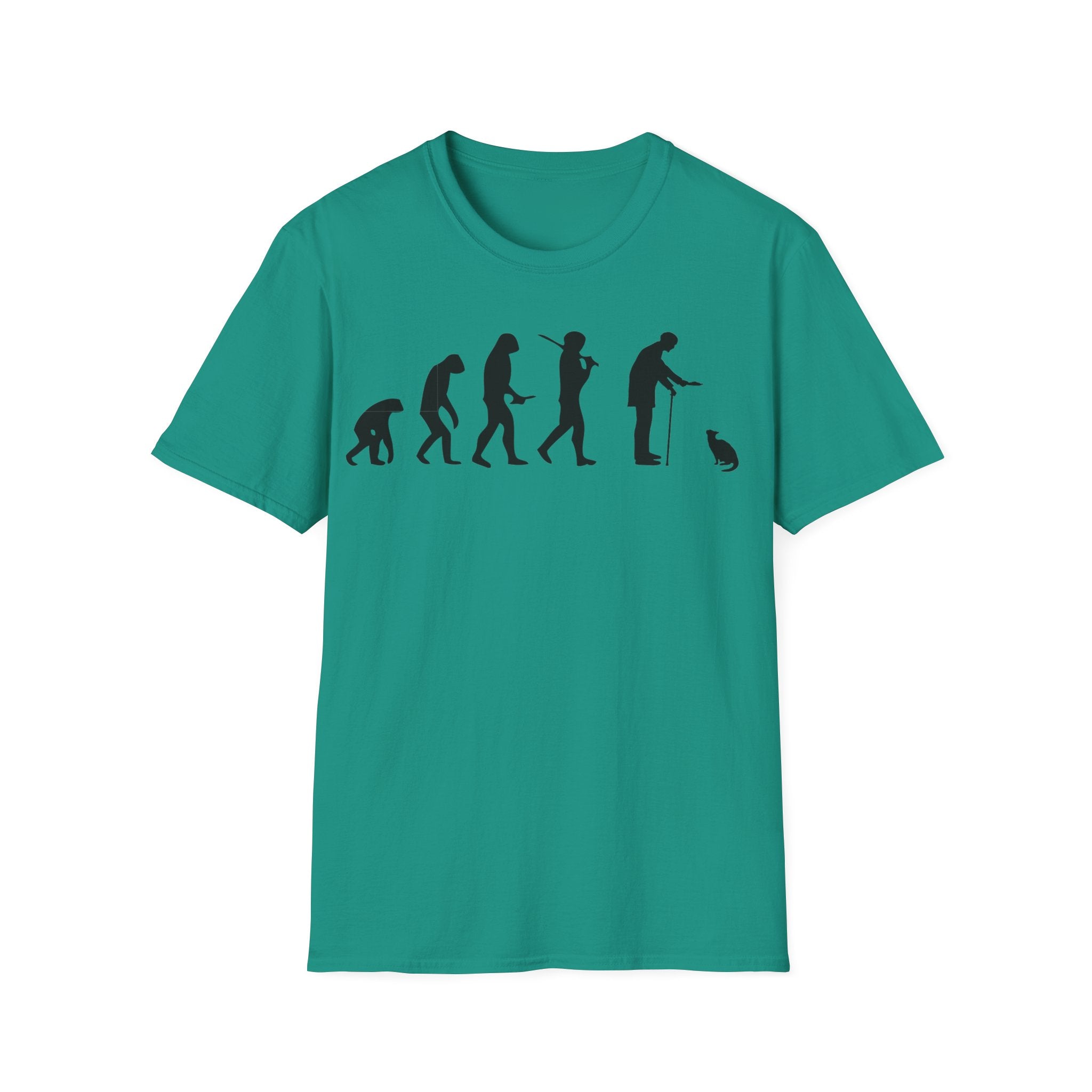 Cat Lover evolution Unisex Softstyle T-Shirt