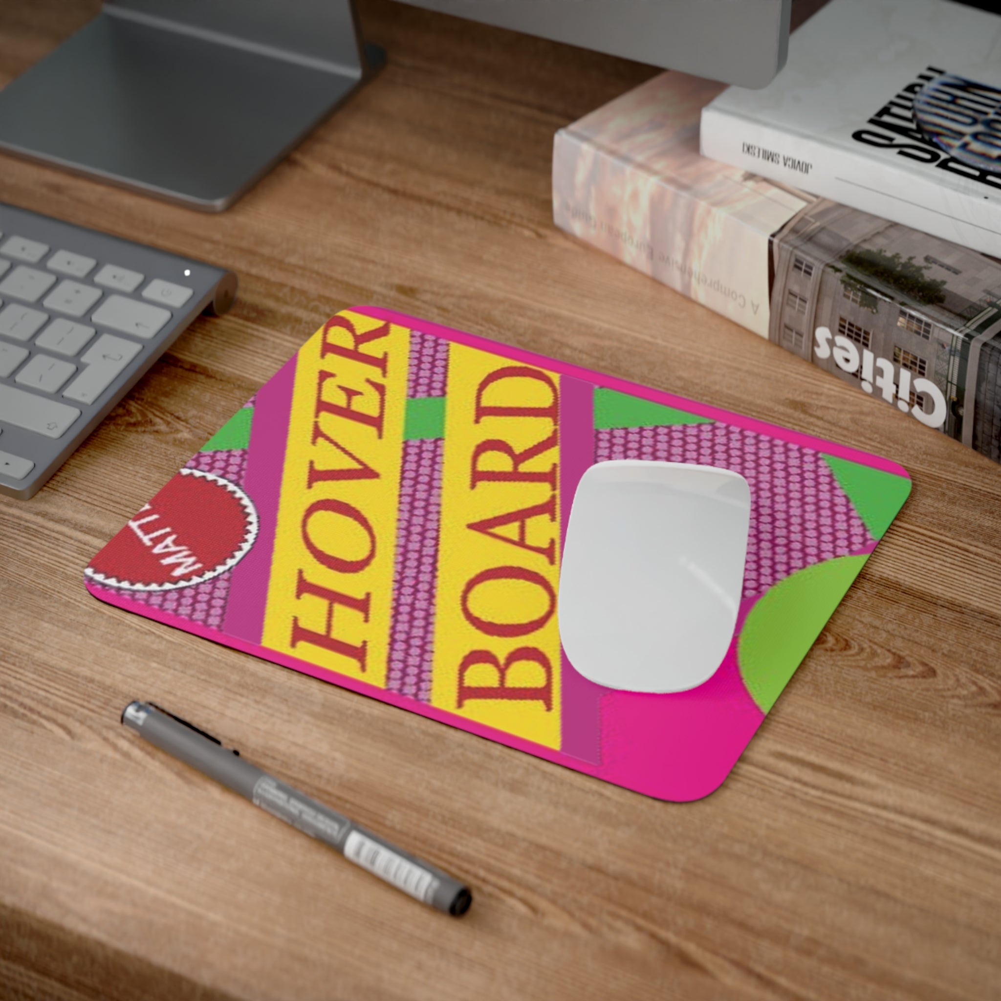 Back to the future inspired hoverboard fanart Desk Mouse Pad