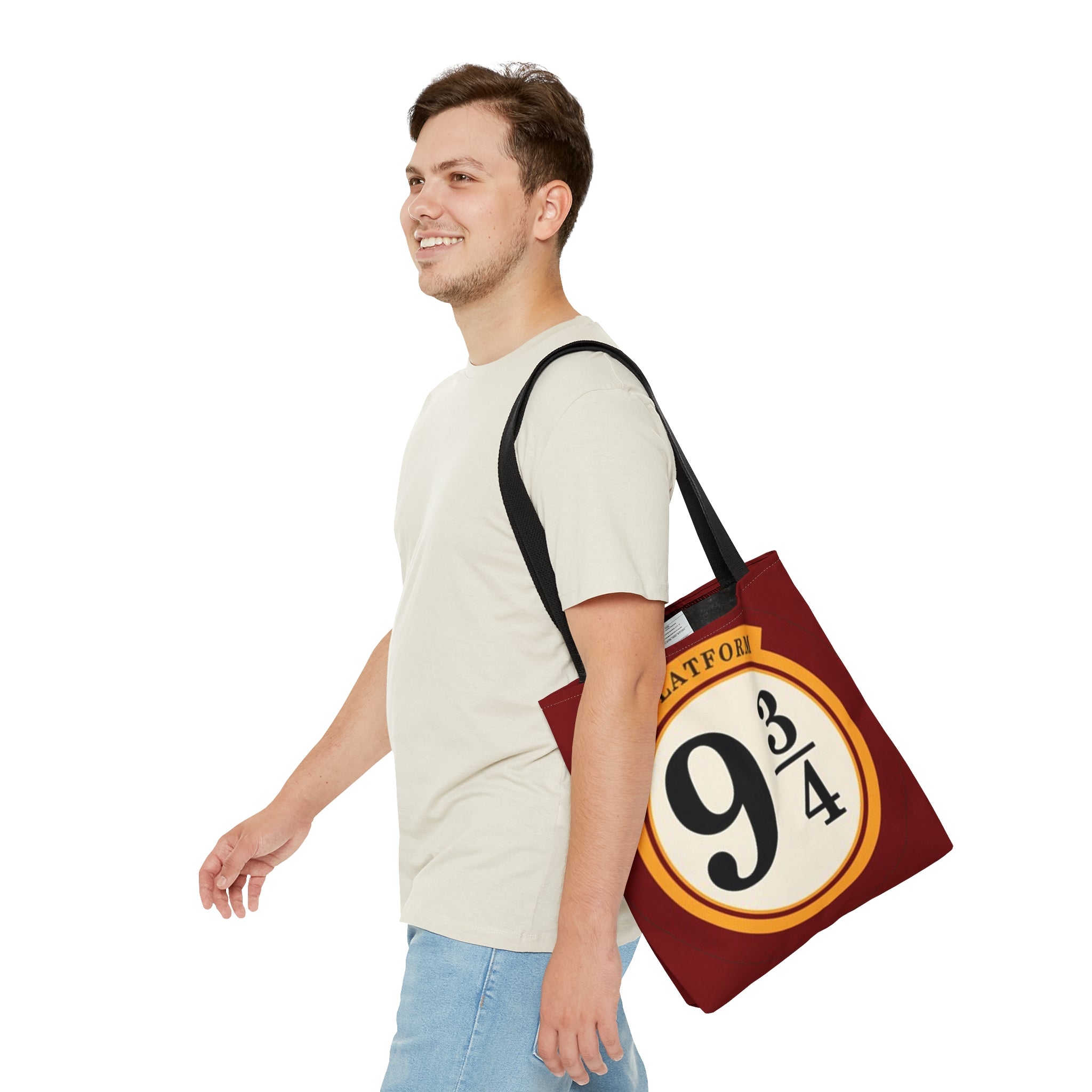 Platform 9 3/4 Harry Potter Hogwarts express inspired AOP Tote Bag