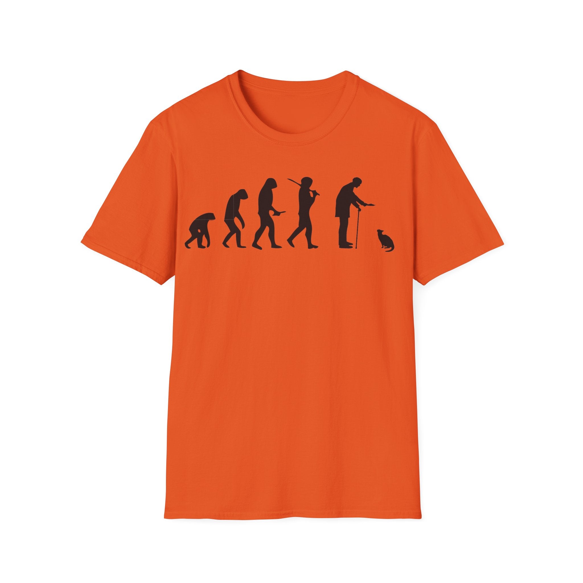 Cat Lover evolution Unisex Softstyle T-Shirt