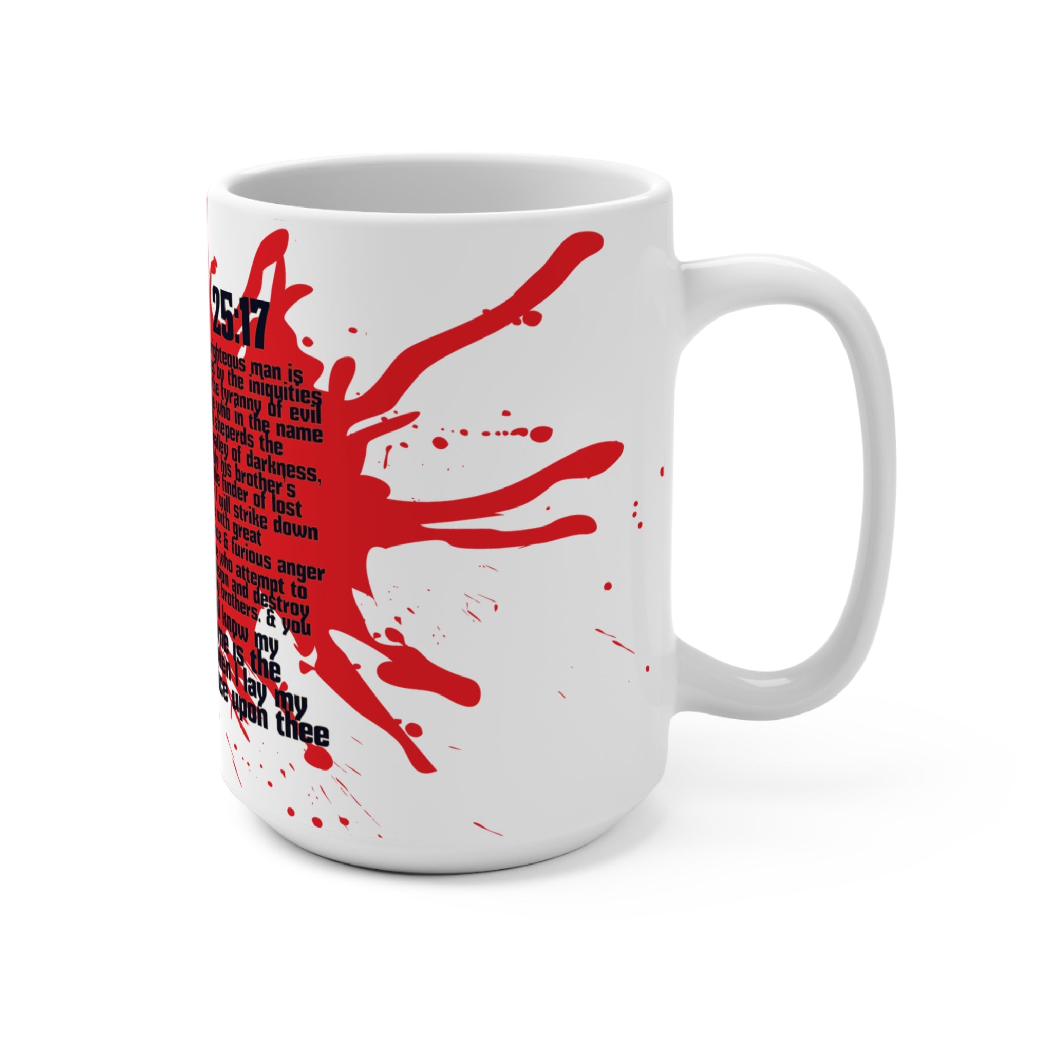 Ezekiel 26:17 Pulp Fiction inspired design Mug 15oz