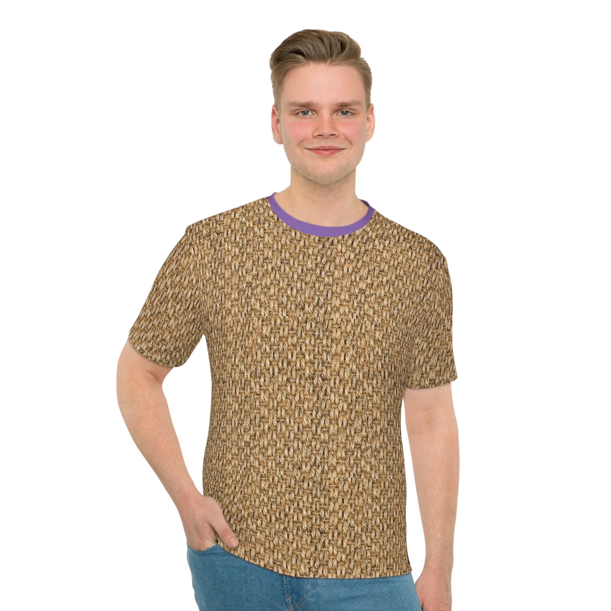 Fabled Fashion Basket weave pattern Loose T-shirt (AOP)