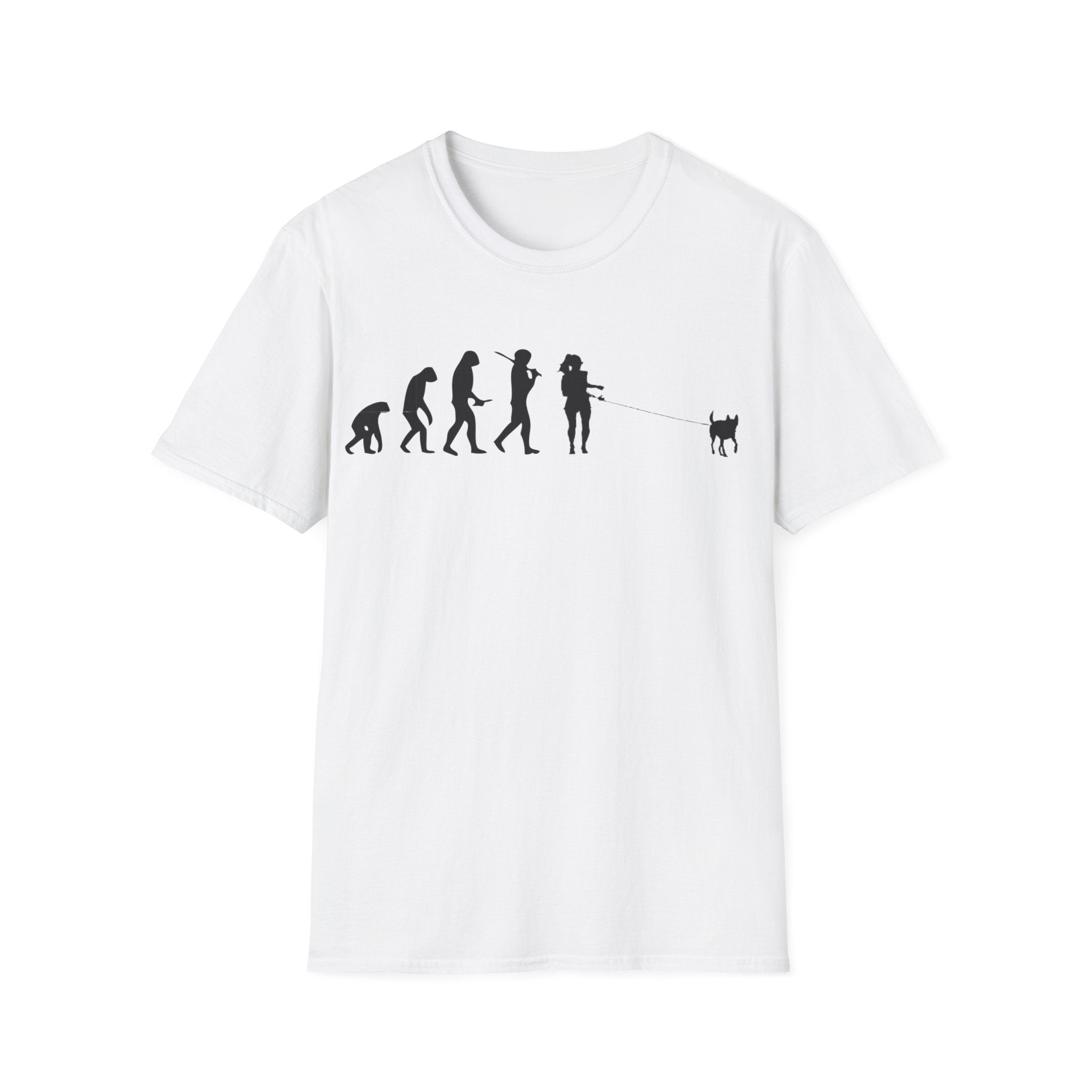 Dog walker evolution Unisex Softstyle T-Shirt