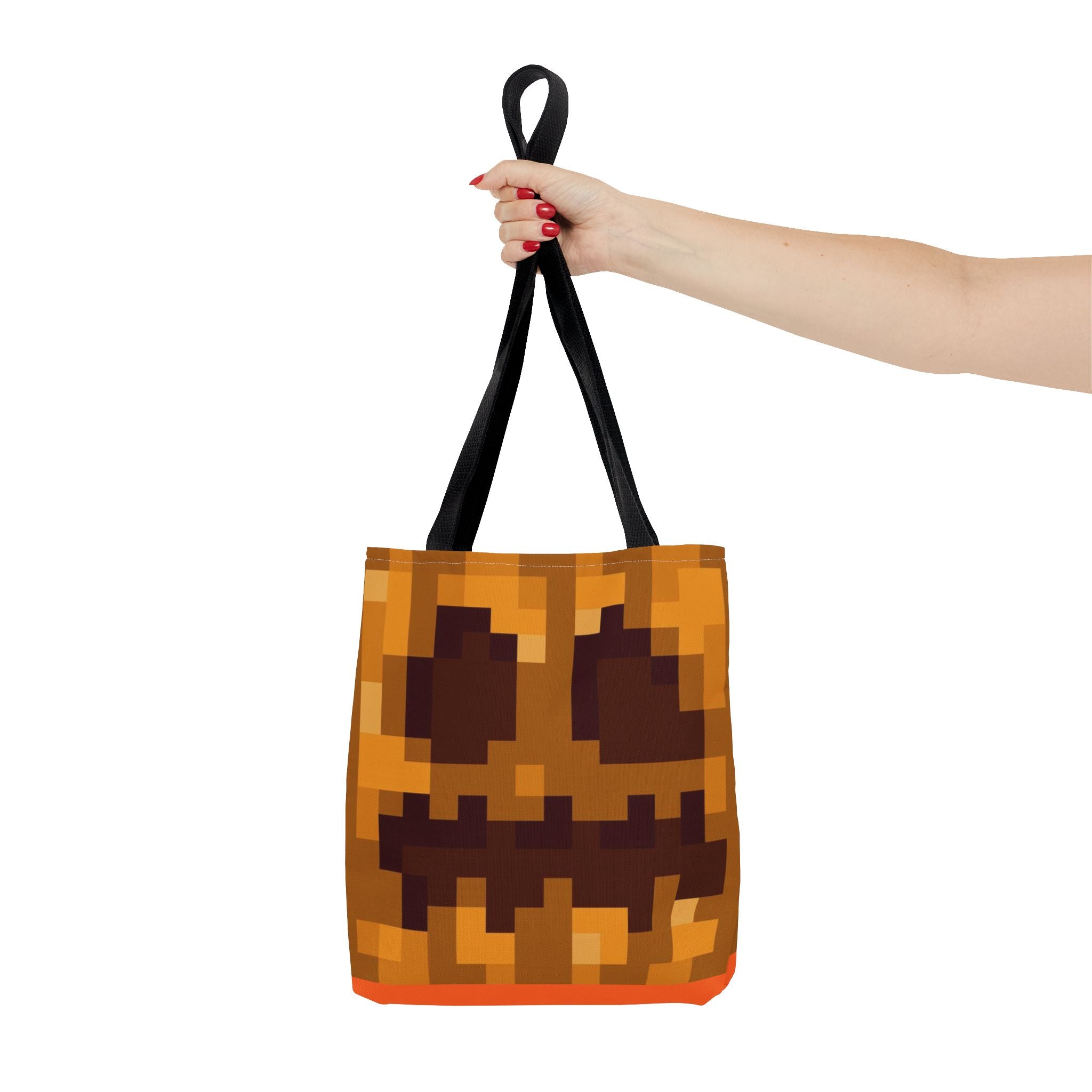 Minecraft Jack O Lantern inspired pumpkin Tote Bag (AOP) Perfect for  Halloween
