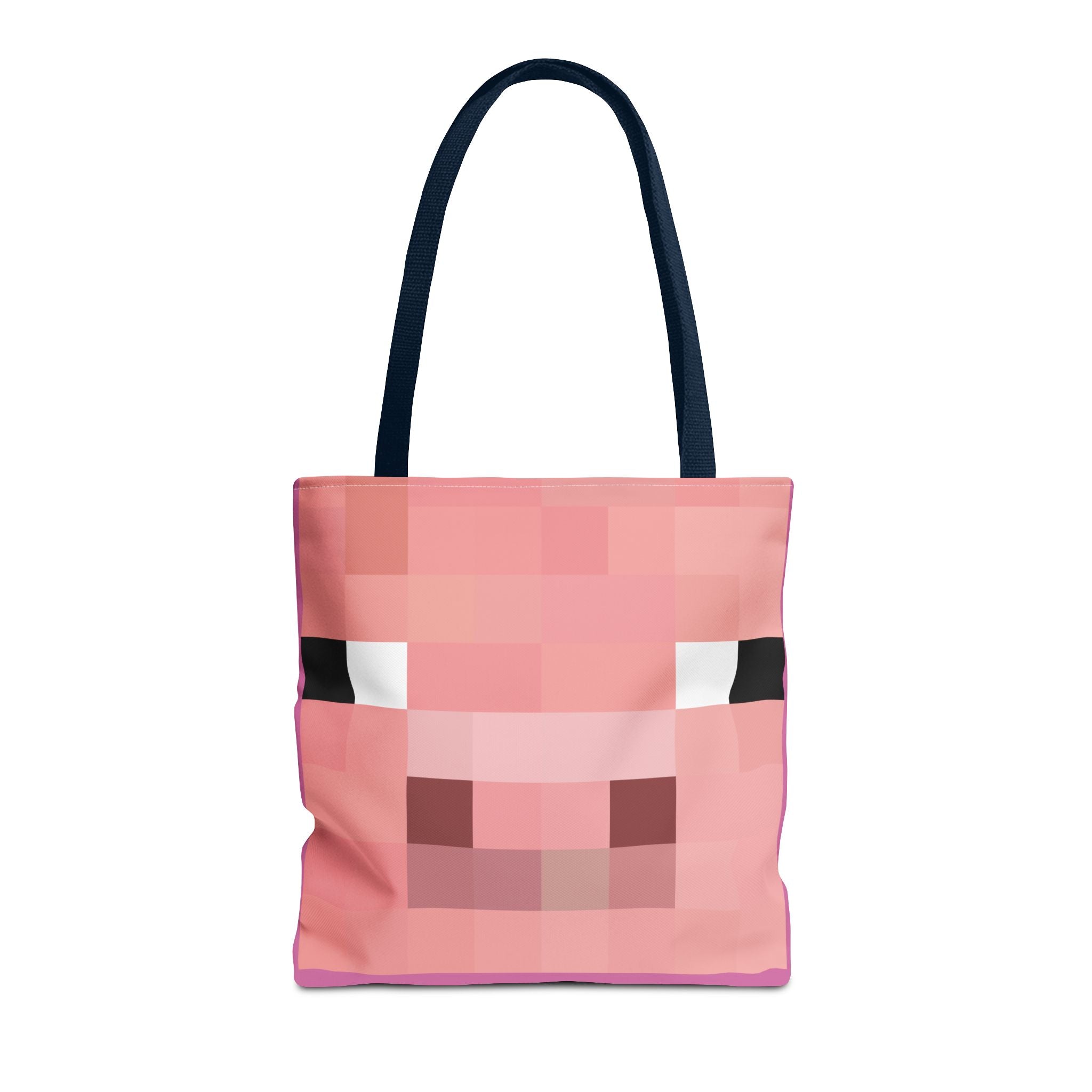 Minecraft inspired Pig Tote Bag (AOP) Perfect for  Halloween
