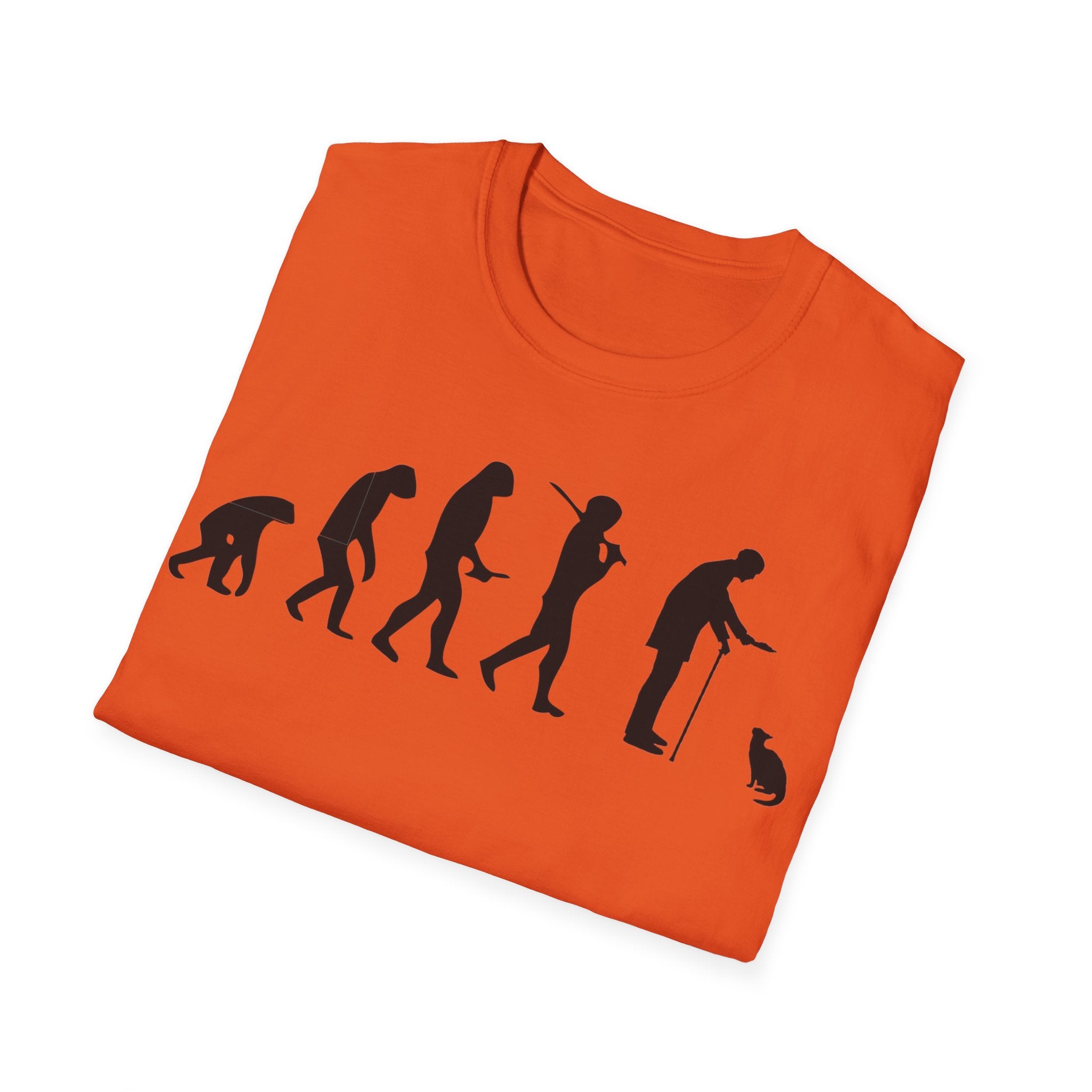 Cat Lover evolution Unisex Softstyle T-Shirt
