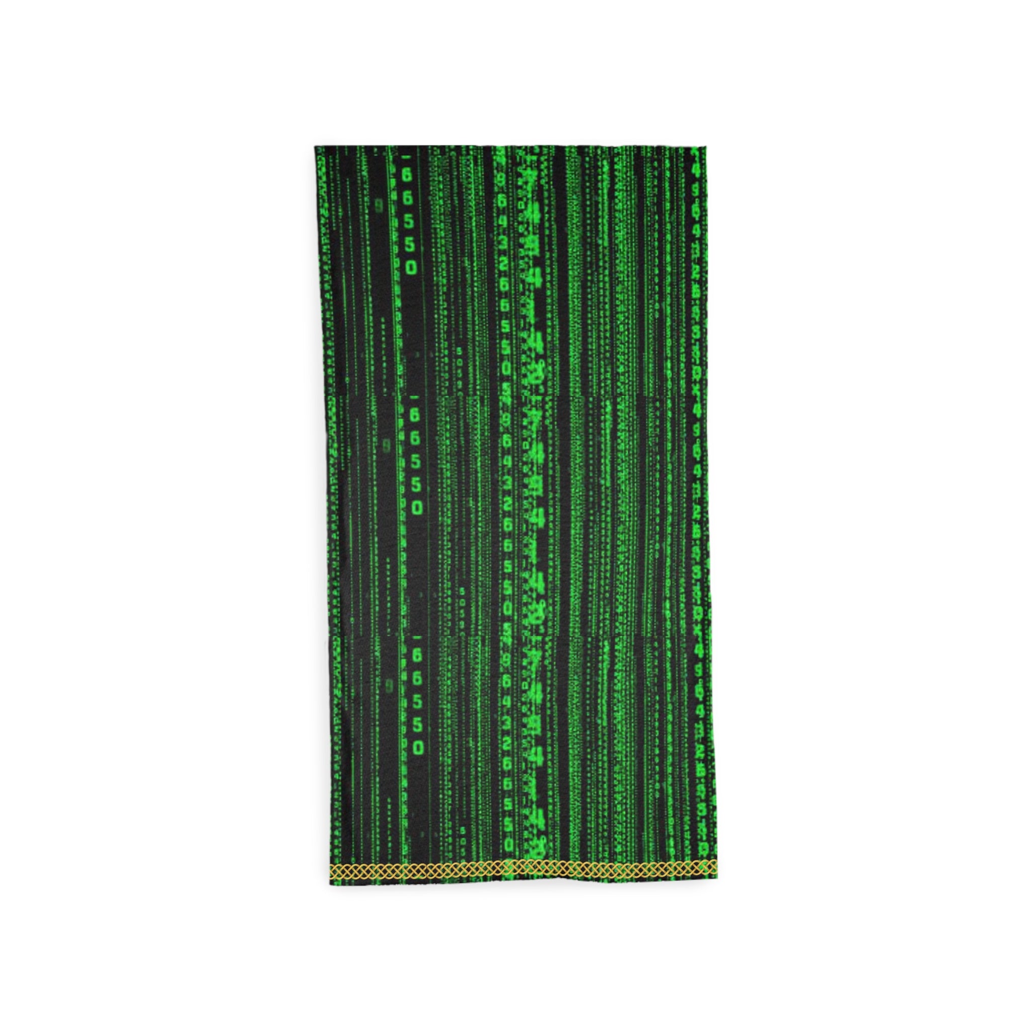 Fabled Fashion Matrix code Print Tube Scarf