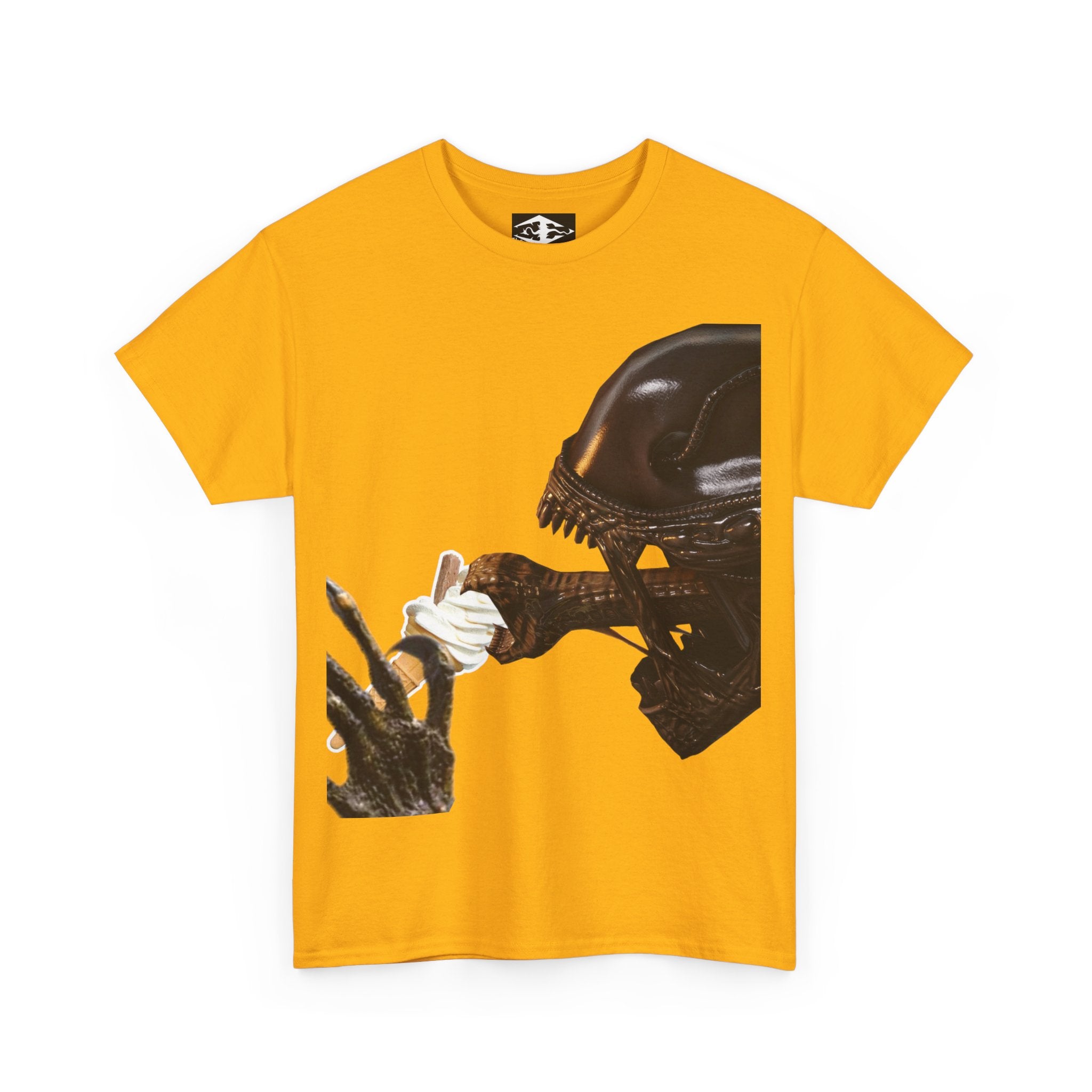 Alien ice cream Unisex Funny Heavy Cotton Tee