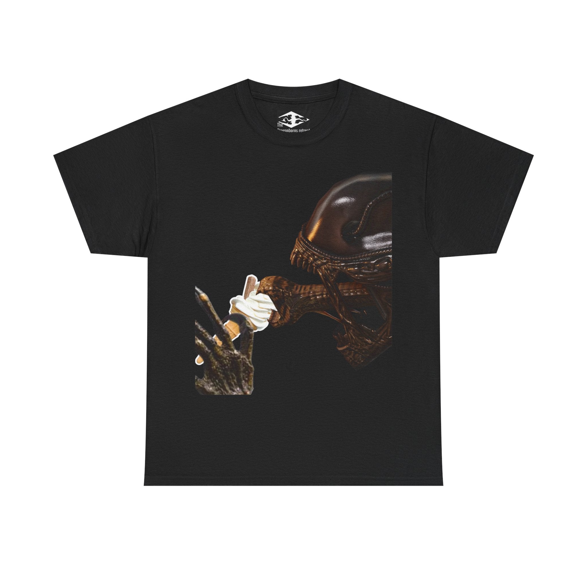 Alien ice cream Unisex Funny Heavy Cotton Tee