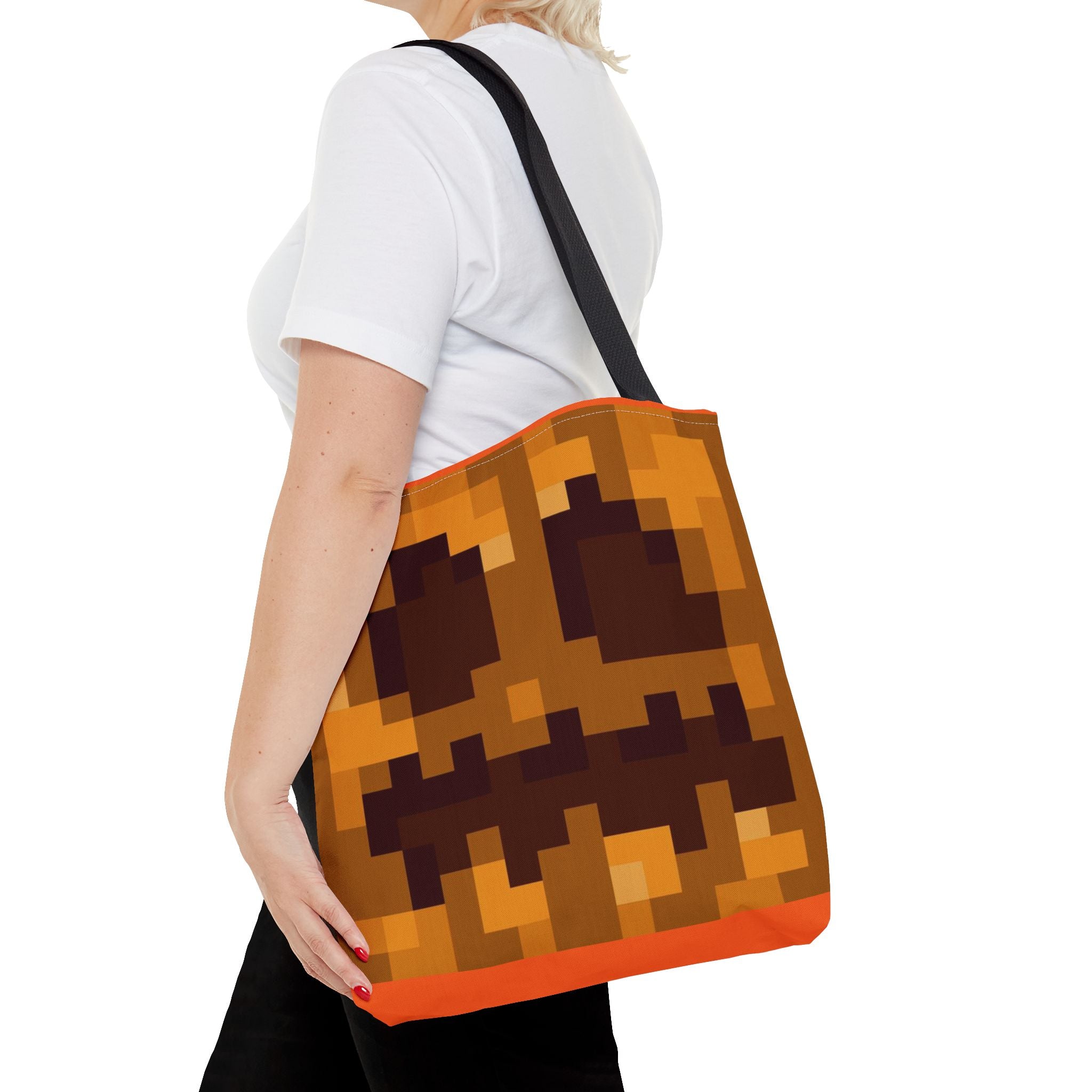 Minecraft Jack O Lantern inspired pumpkin Tote Bag (AOP) Perfect for  Halloween